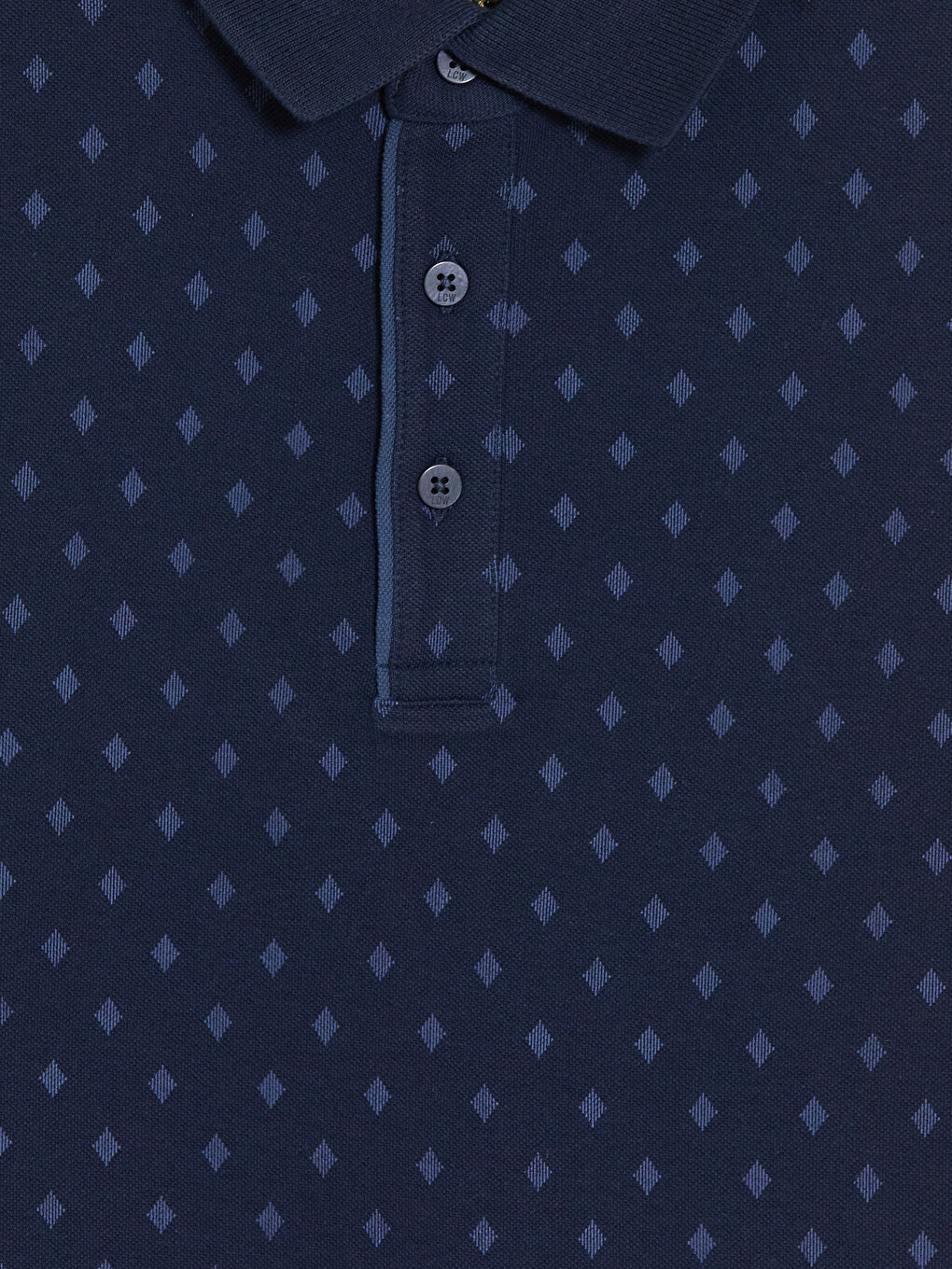 Polo Collar Pique Men's T-shirt-1