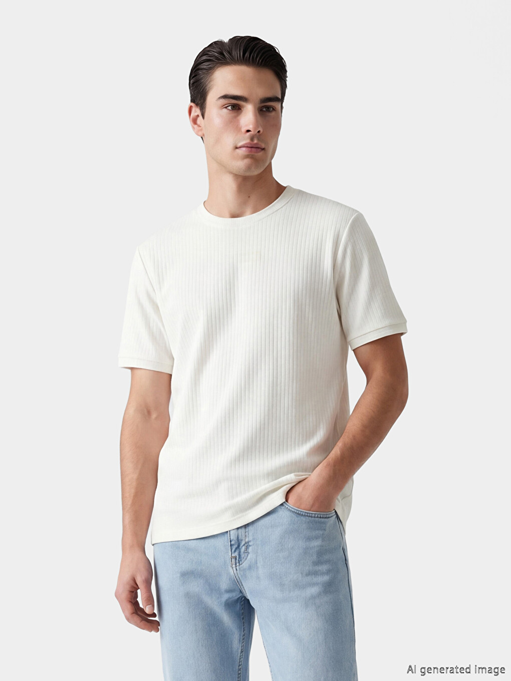 Crew Neck Structured Men's T-Shirt