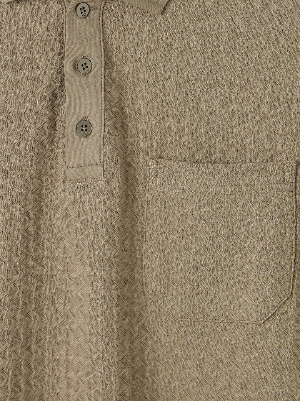 Kahverengi Polo Yaka Erkek Tişört-2