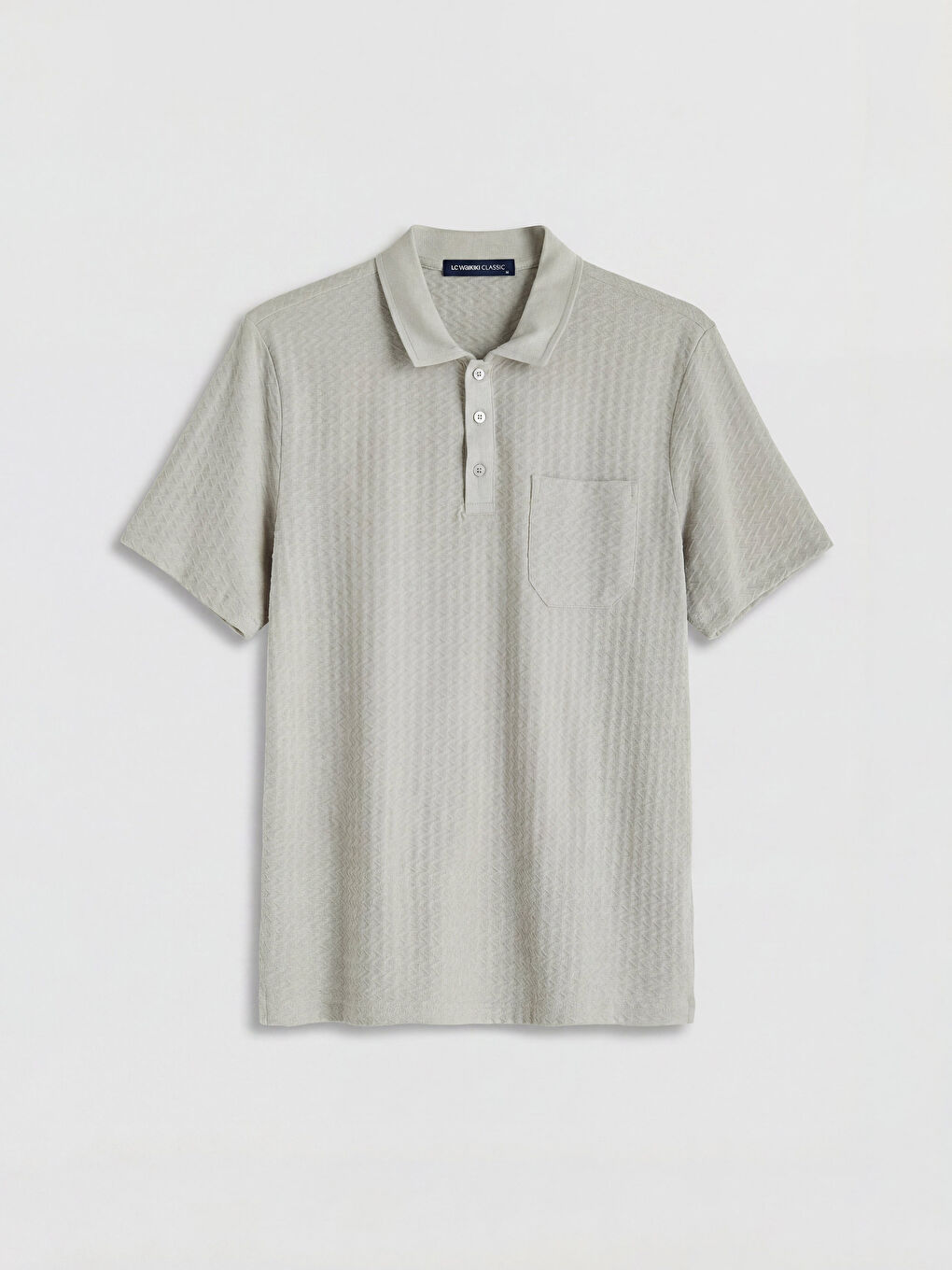 Gri Polo Yaka Erkek Tişört