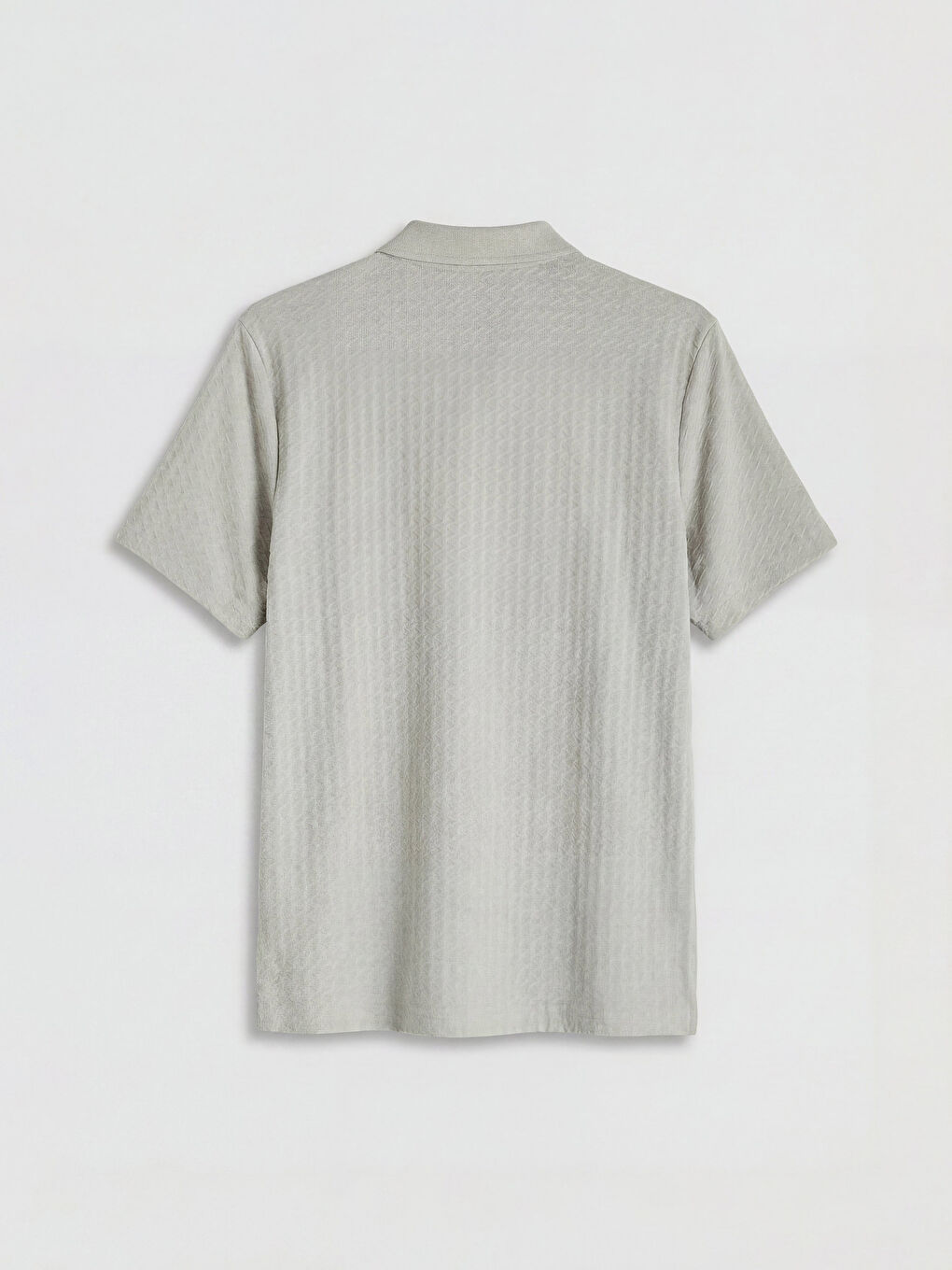 Gri Polo Yaka Erkek Tişört-1