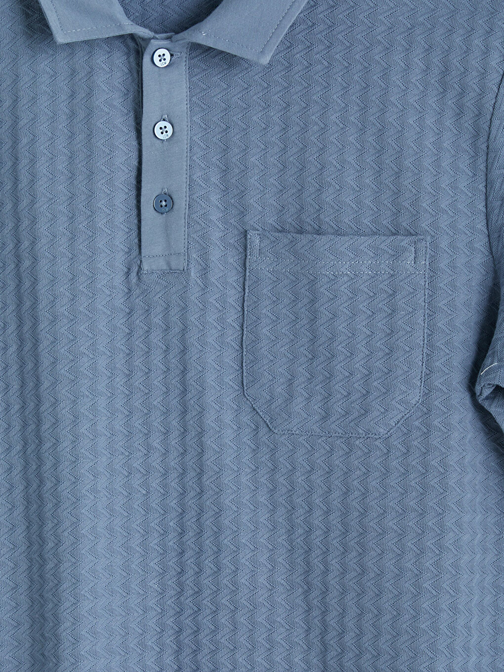 İndigo Polo Yaka Erkek Tişört-2