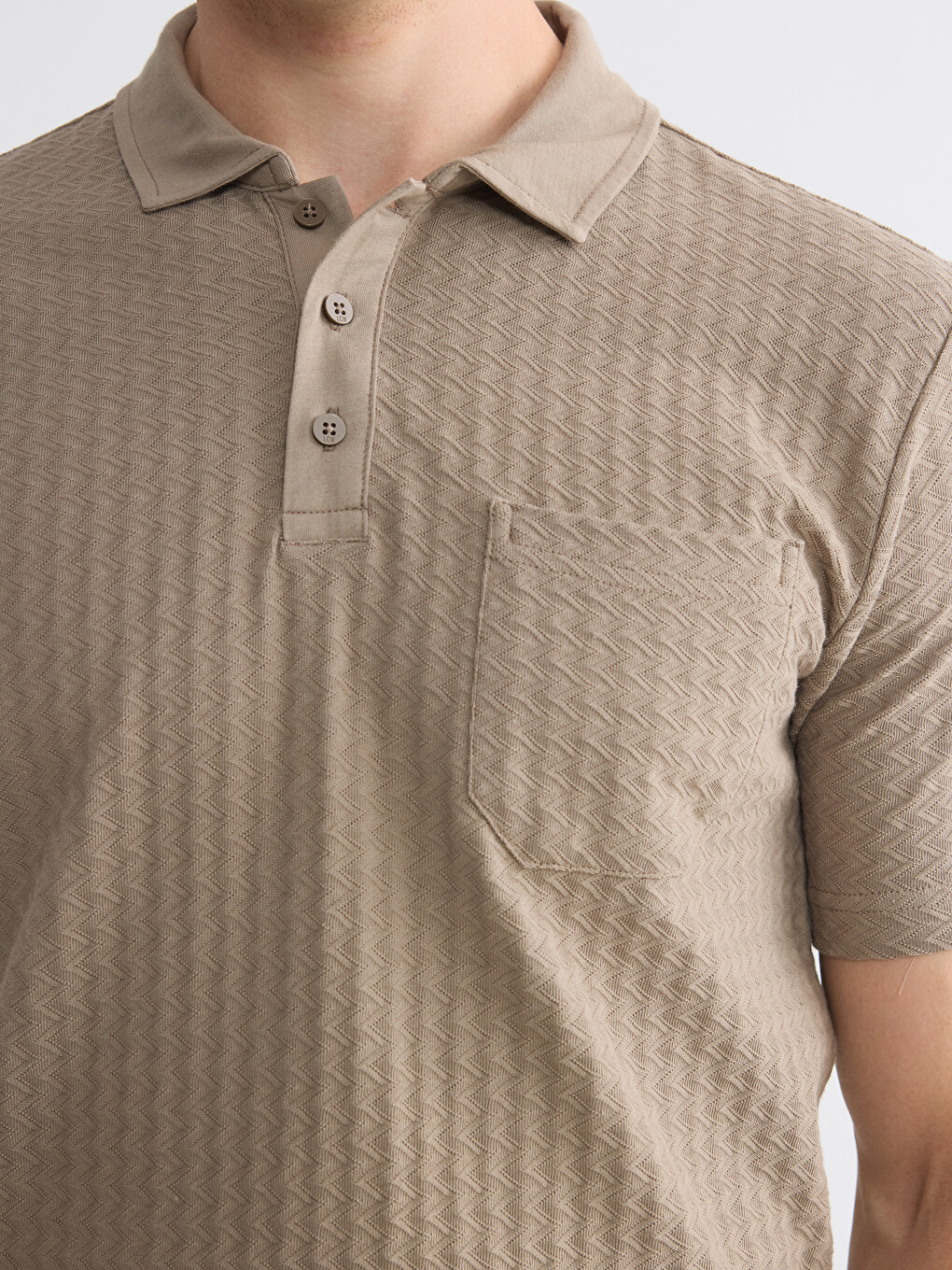 Polo Collar Men's T-Shirt-4