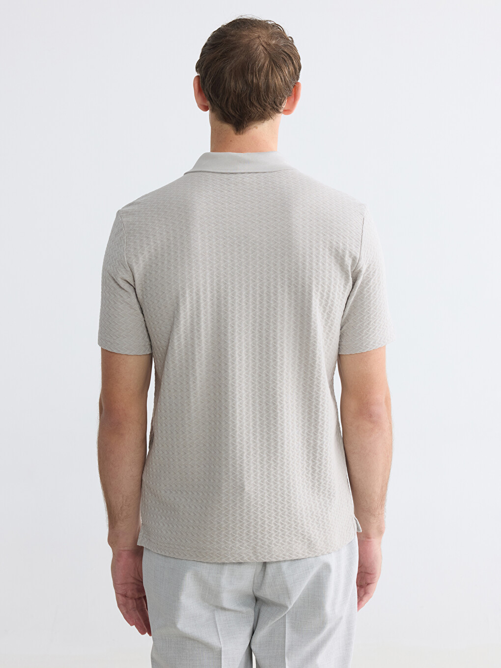 Polo Collar Men's T-Shirt-3