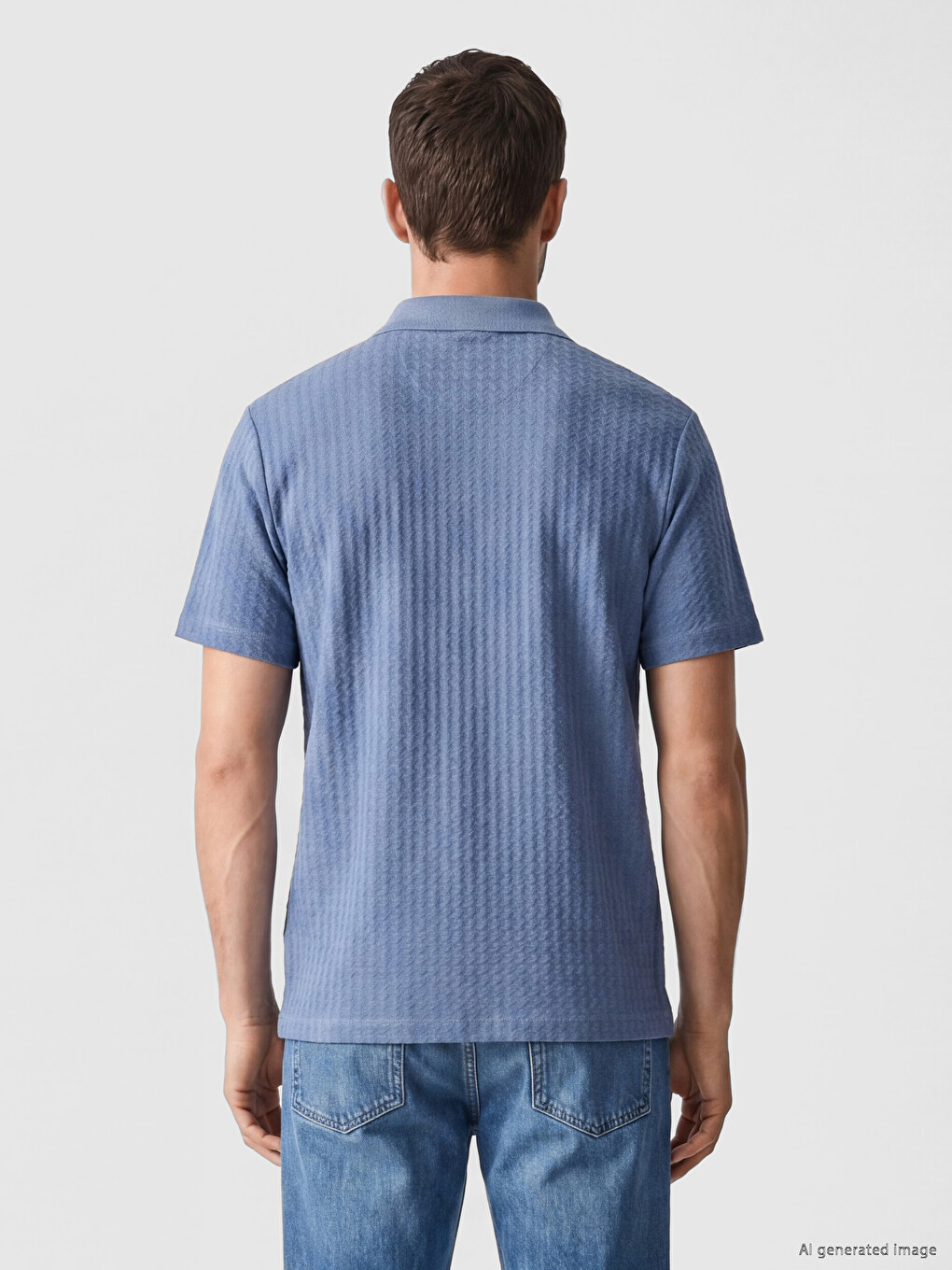 Polo Collar Men's T-Shirt-2