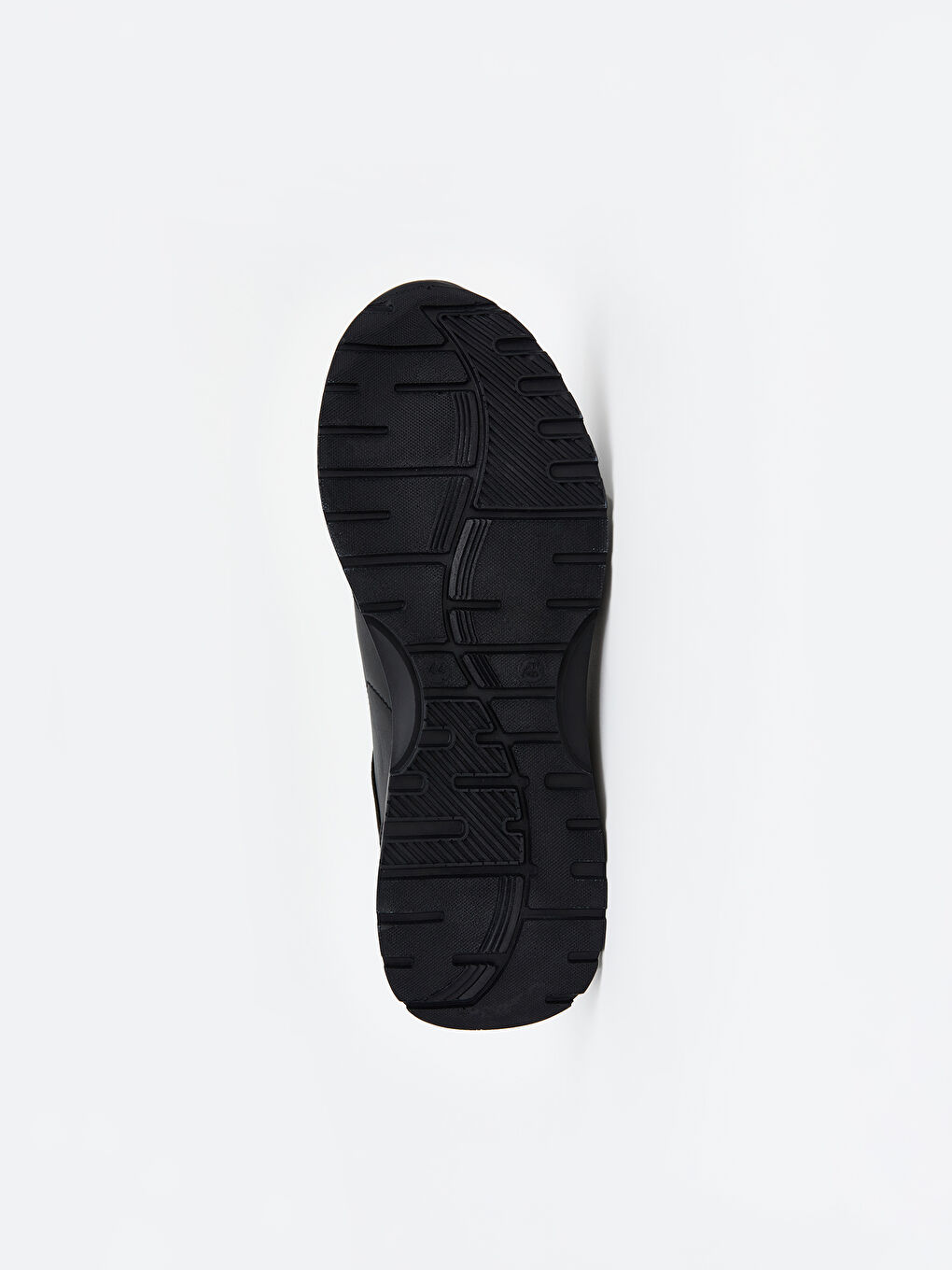 Siyah Deri Görünümlü Erkek Spor Ayakkabı-3