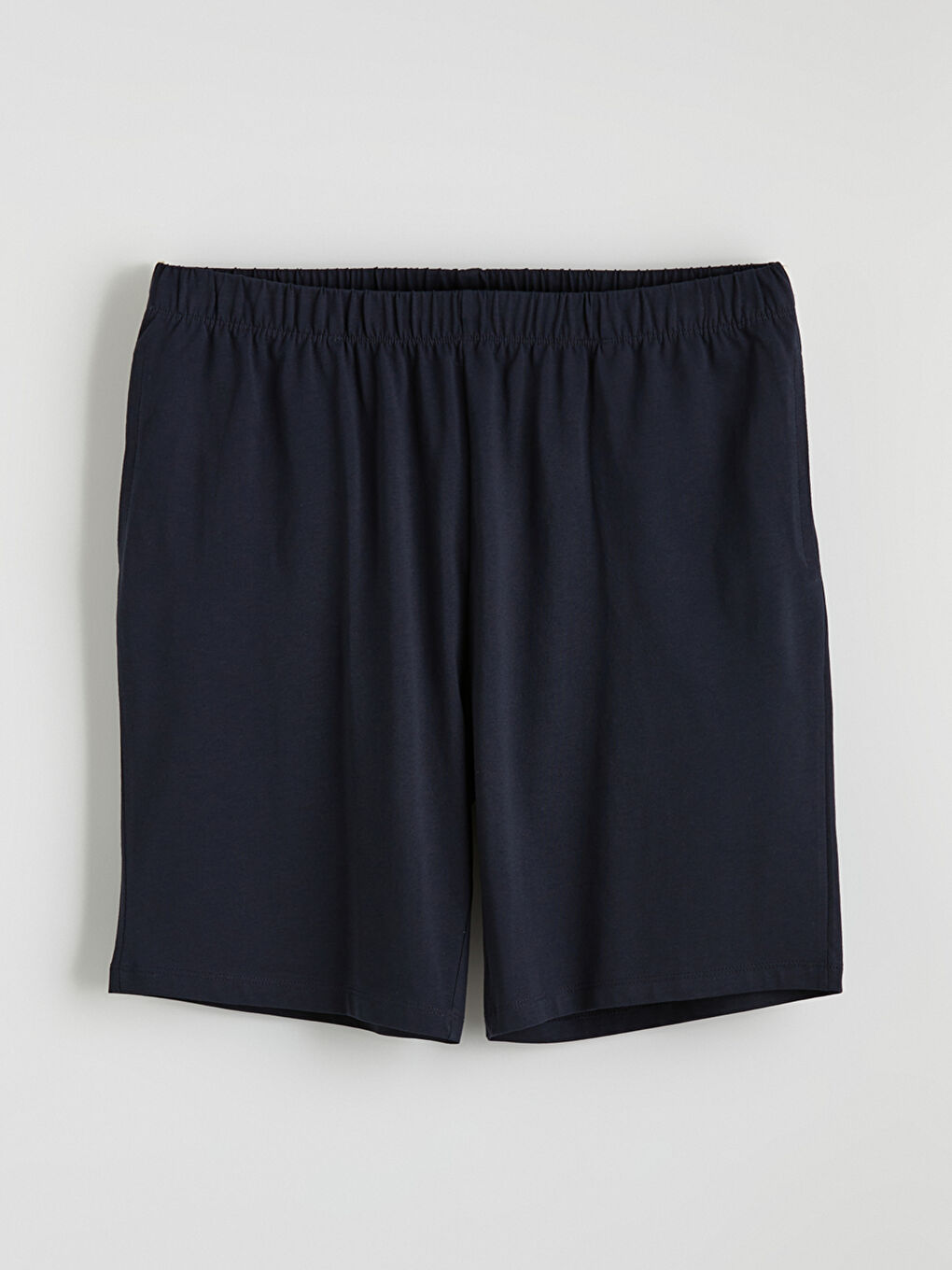 Lacivert Standart Kalıp Erkek Pijama Alt Şort-4