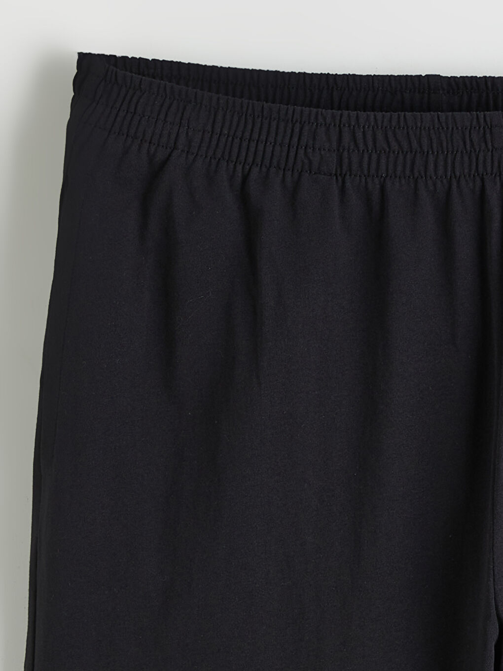 Siyah Standart Kalıp Erkek Pijama Alt Şort-5