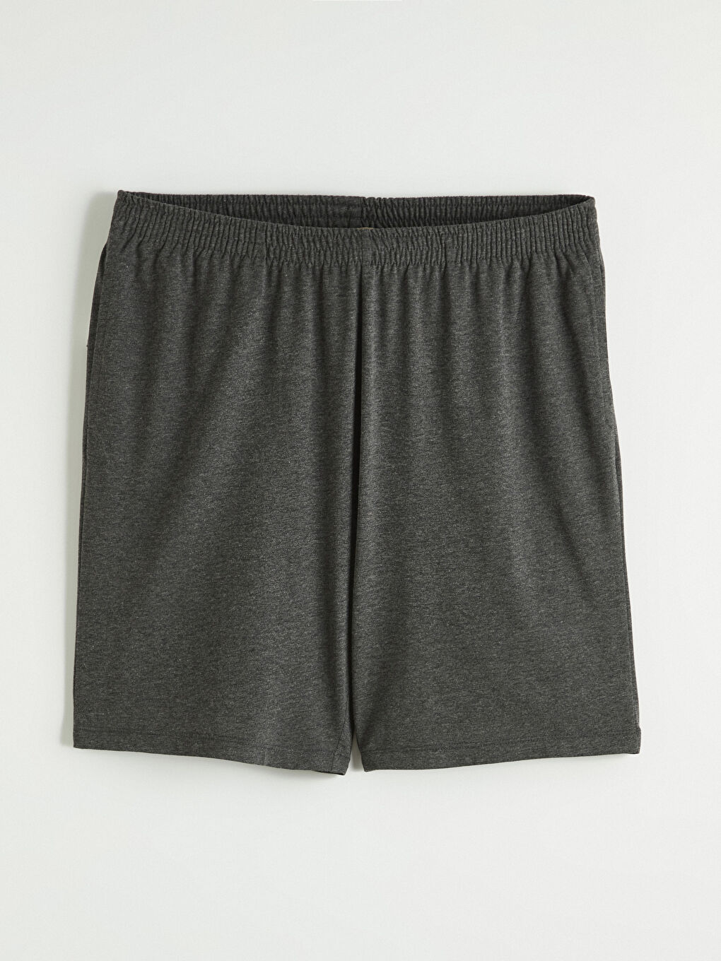 Antrasit Standart Kalıp Erkek Pijama Alt Şort-4