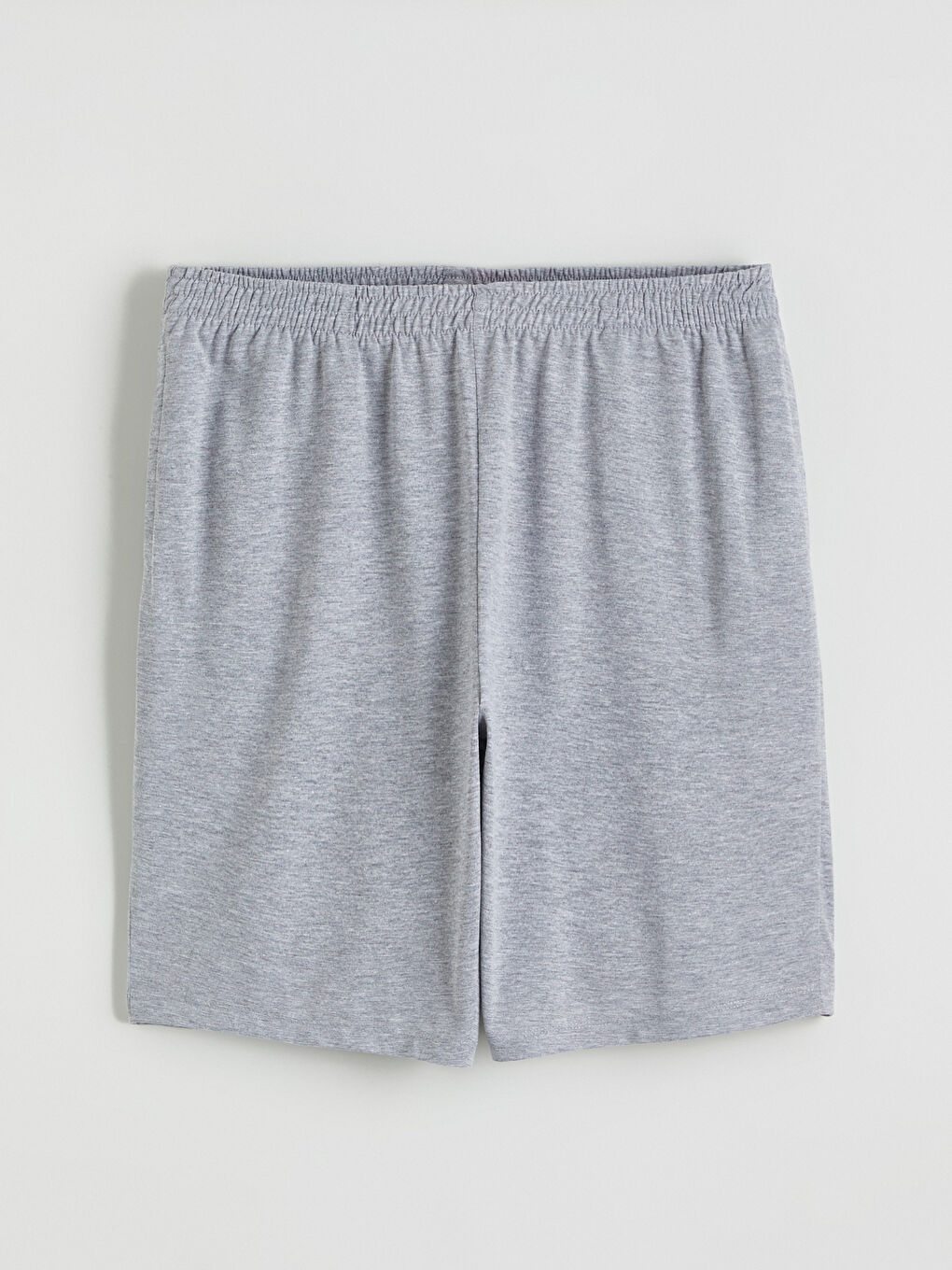 Gri Standart Kalıp Erkek Pijama Alt Şort-4