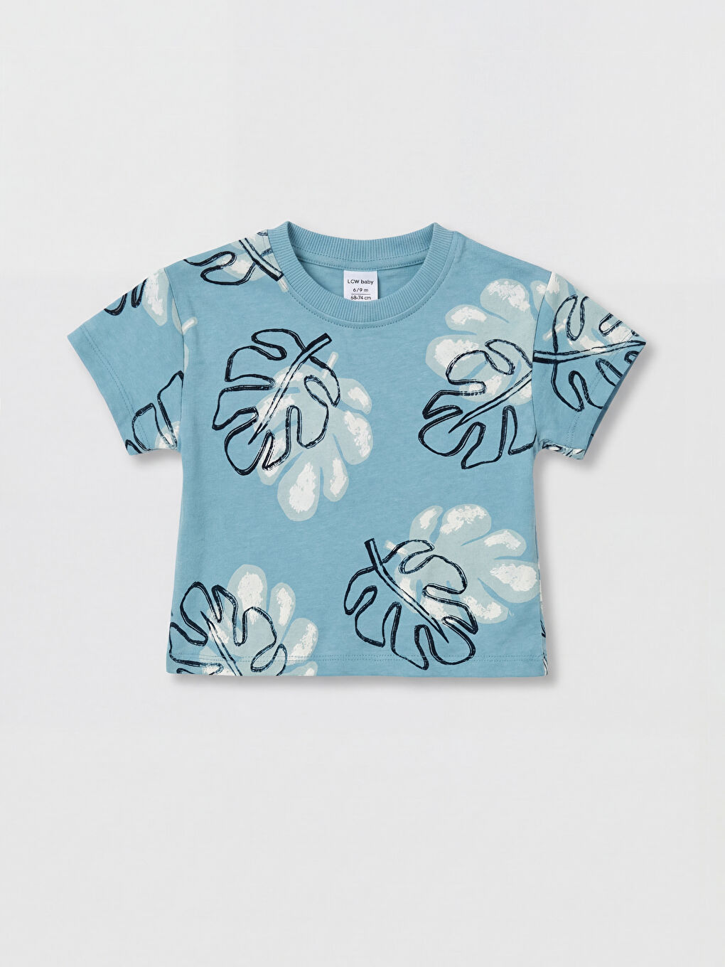 Patterned Baby Boys' T-Shirt and Shorts-1