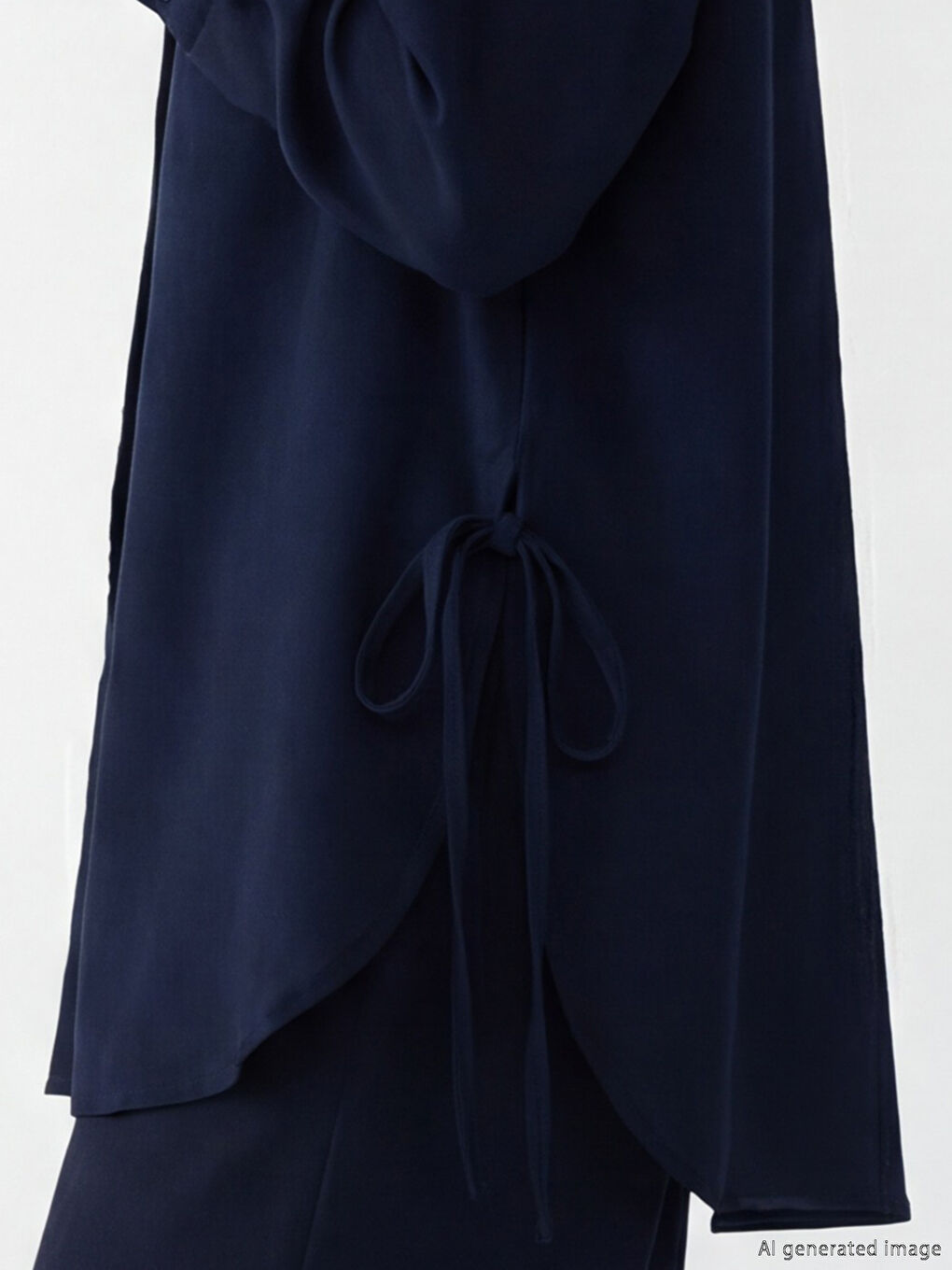 Women's Shirt Tunic with Tie Detail-6