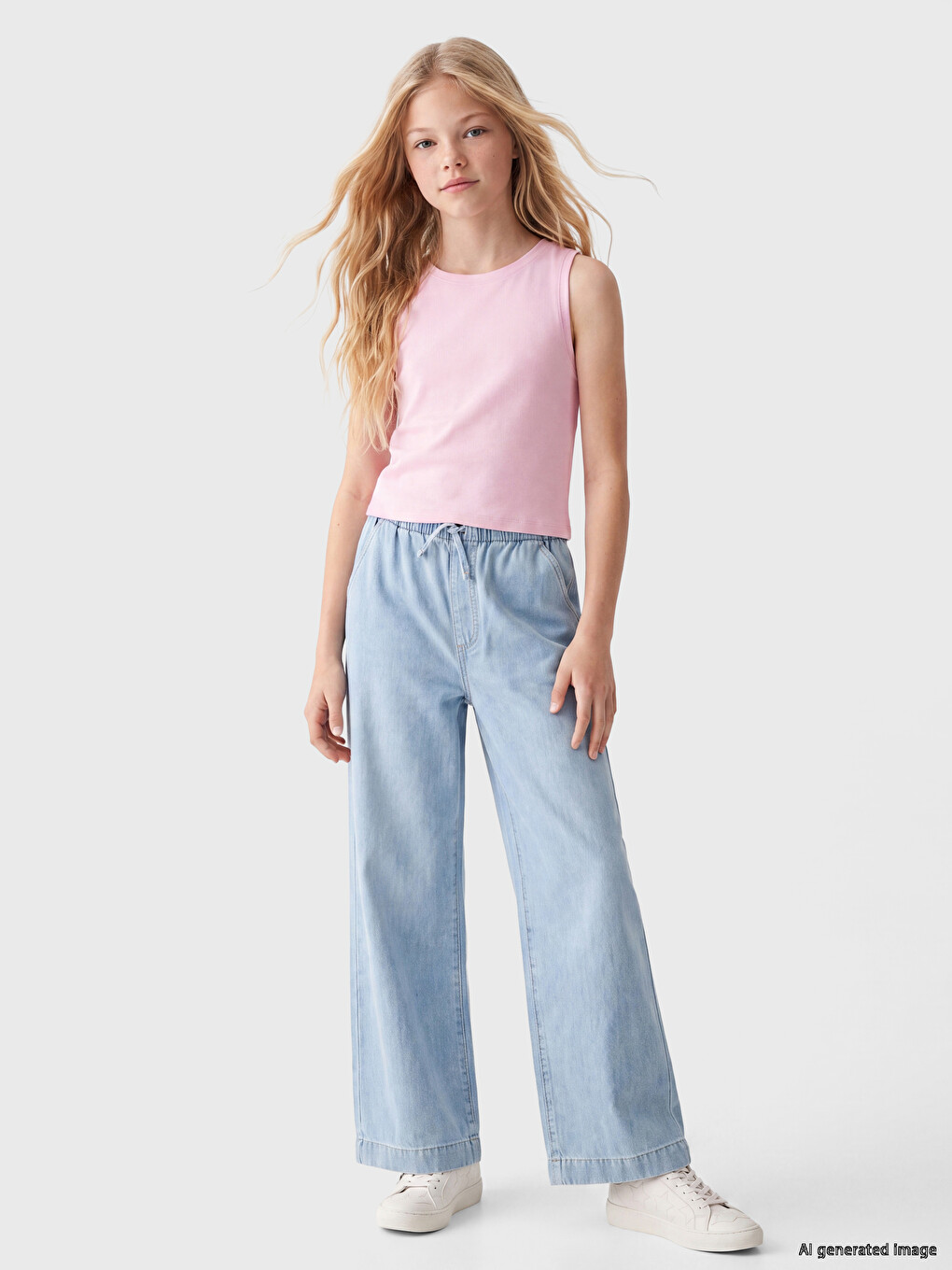 Wideleg Girls' Jeans
