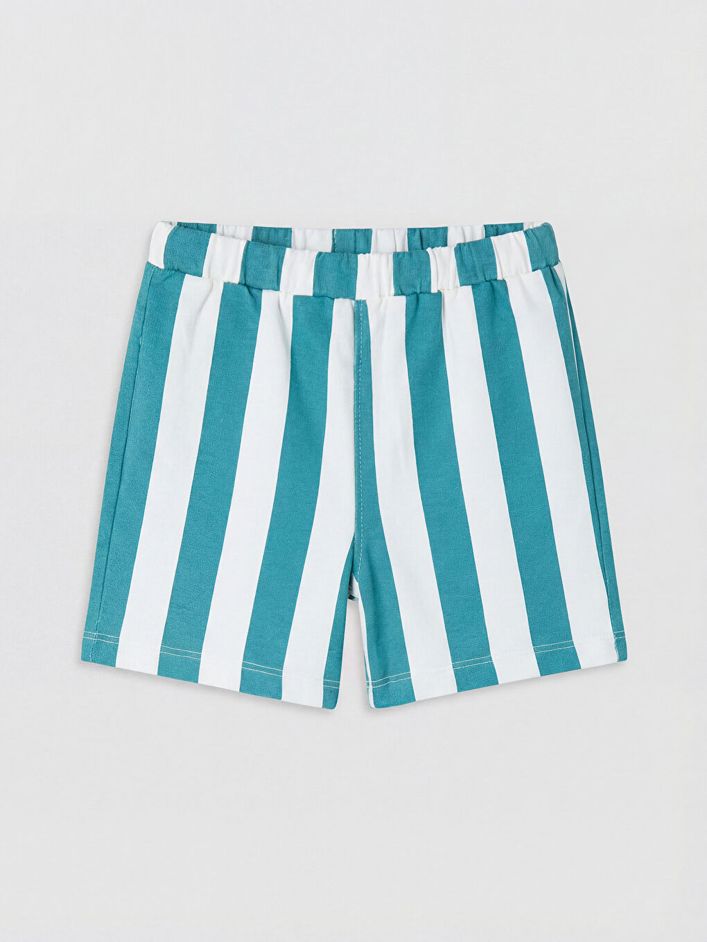 Mavi Çizgili ve Baskılı Erkek Bebek Takım-2