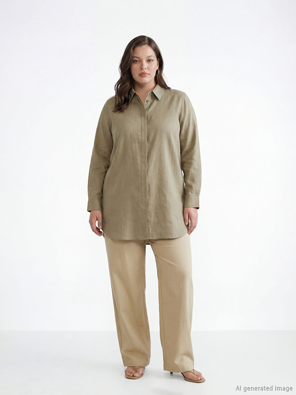 قميص تونيك نسائي بنمط محكم-1