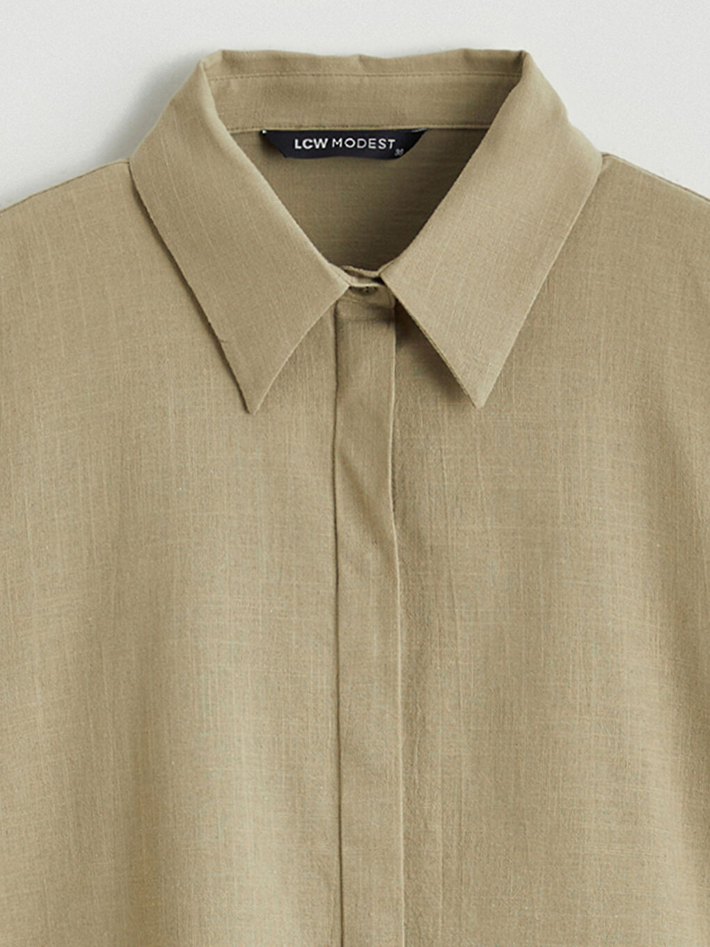 Haki Dokulu Kadın Gömlek Tunik-5