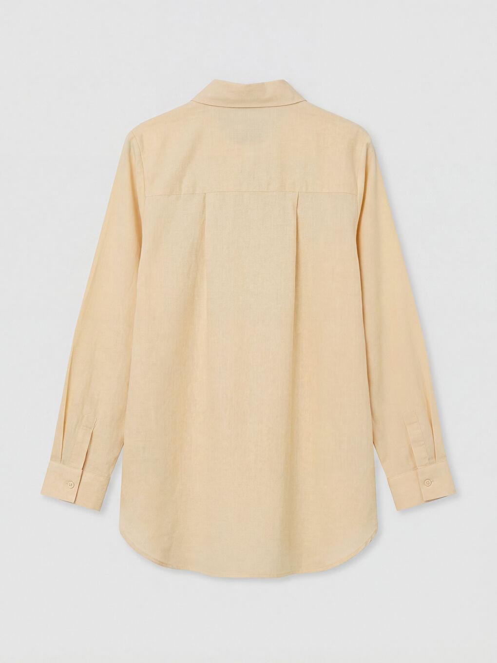 Sarı Dokulu Kadın Gömlek Tunik	-1