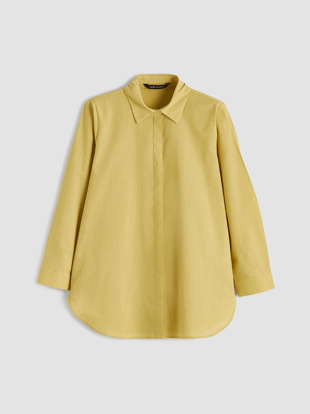 Yeşil Dokulu Kadın Gömlek Tunik	-4