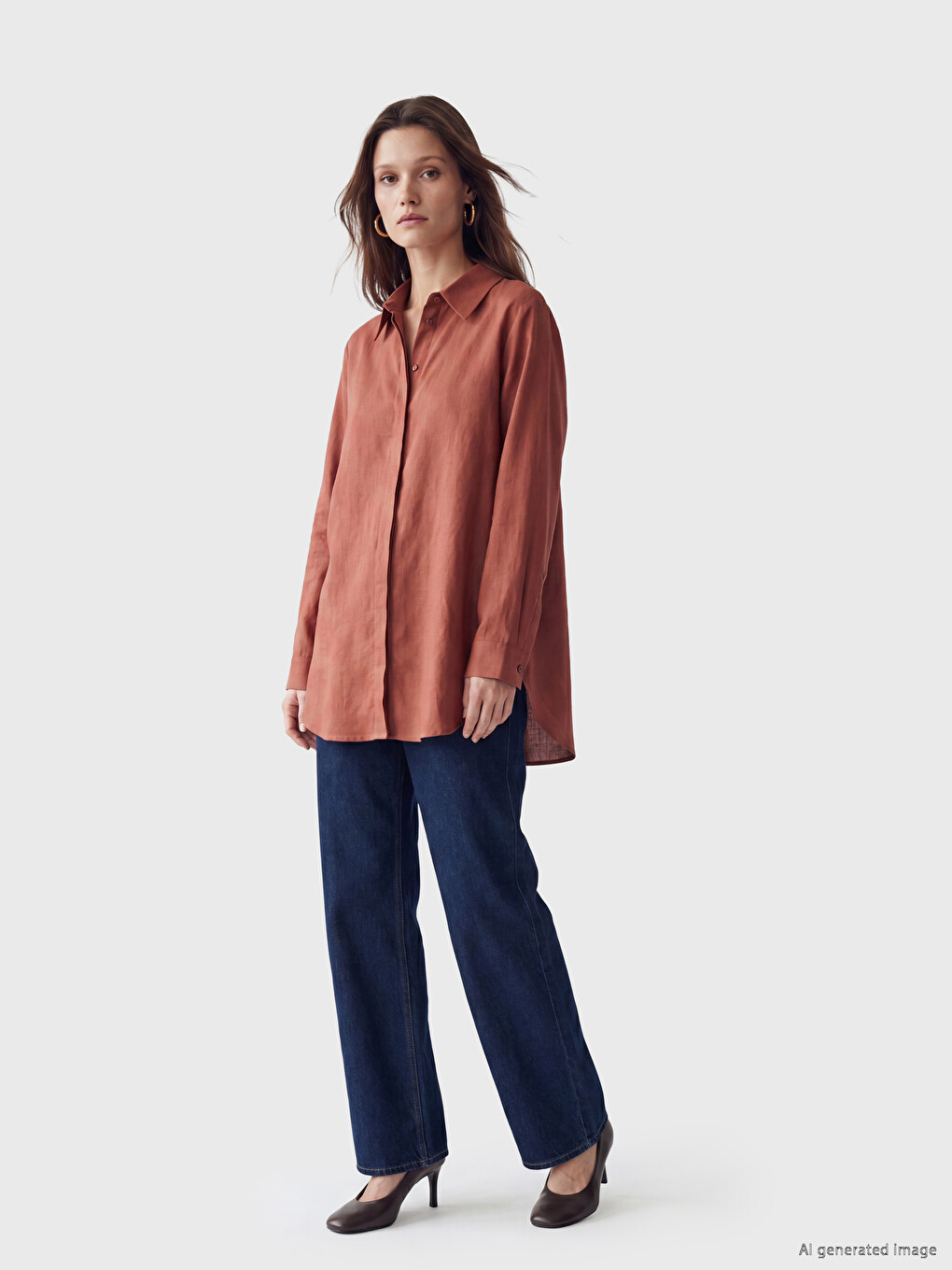 Textured Women's Shirt Tunic-2