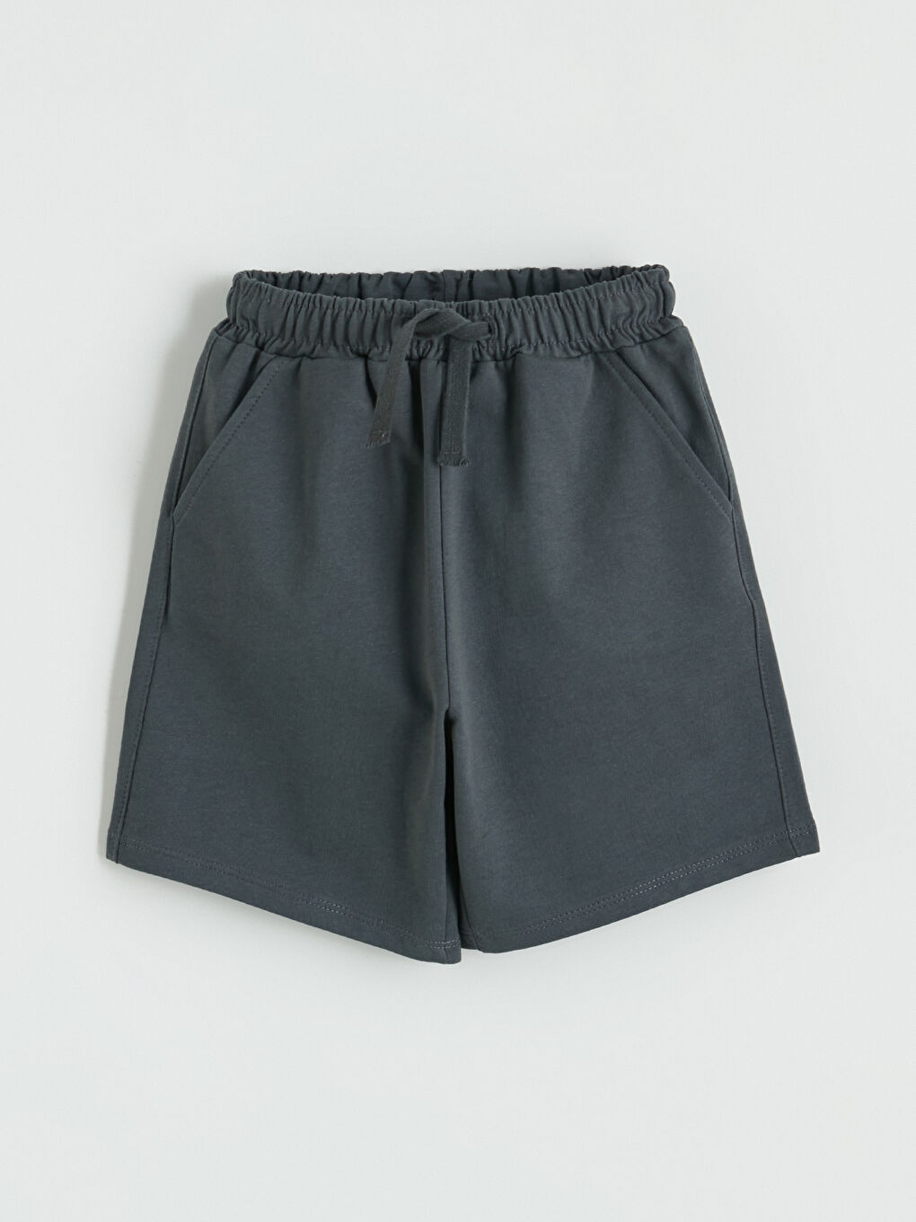 Bej Baskılı Erkek Çocuk Şortlu Takım-4