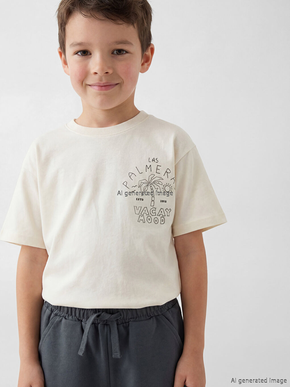 Bedrucktes Jungen-Shorts-Set-1