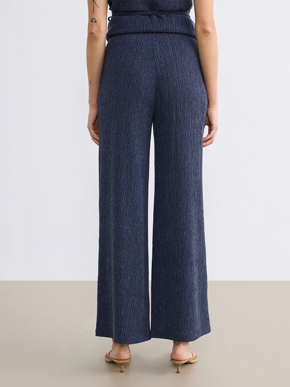 Жена Морско-Синьо Панталон-3