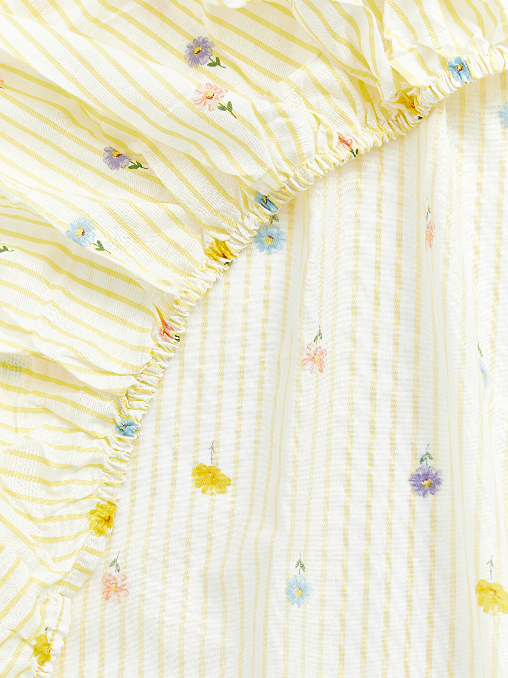 Patterned Fitted Double Bed Sheet-6