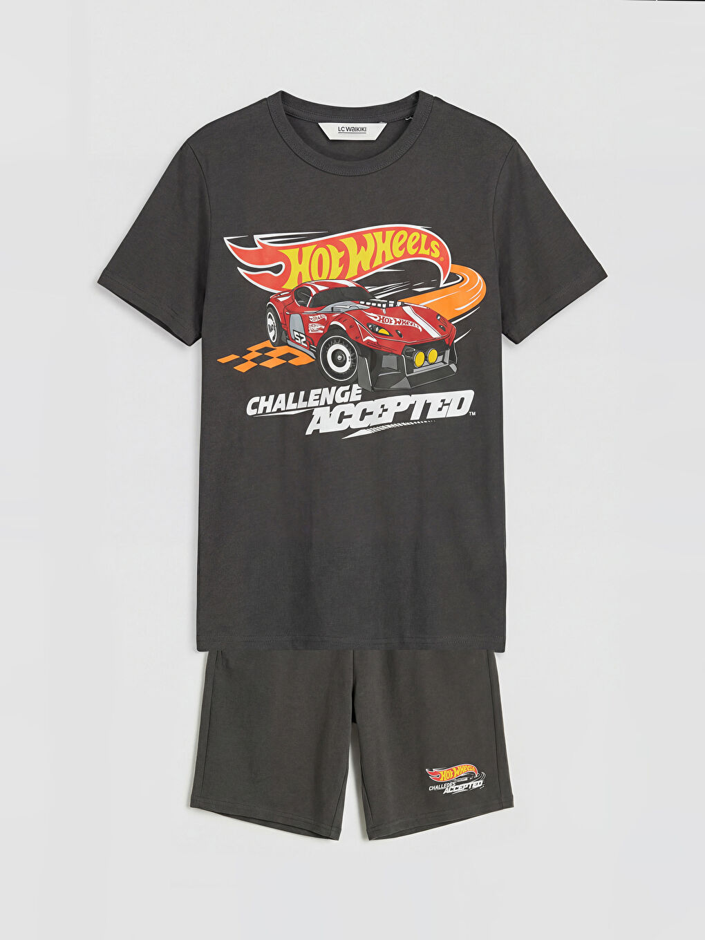 Hot Wheels Baskılı Erkek Çocuk Şortlu Takım