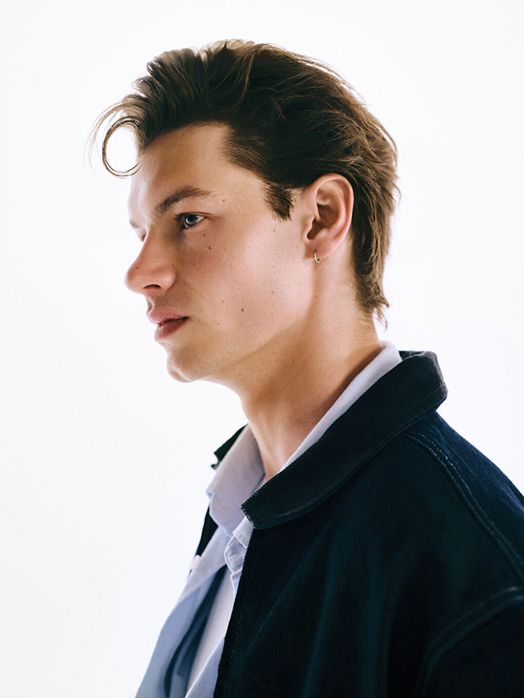 İndigo Rahat Kalıp Erkek Jean Ceket