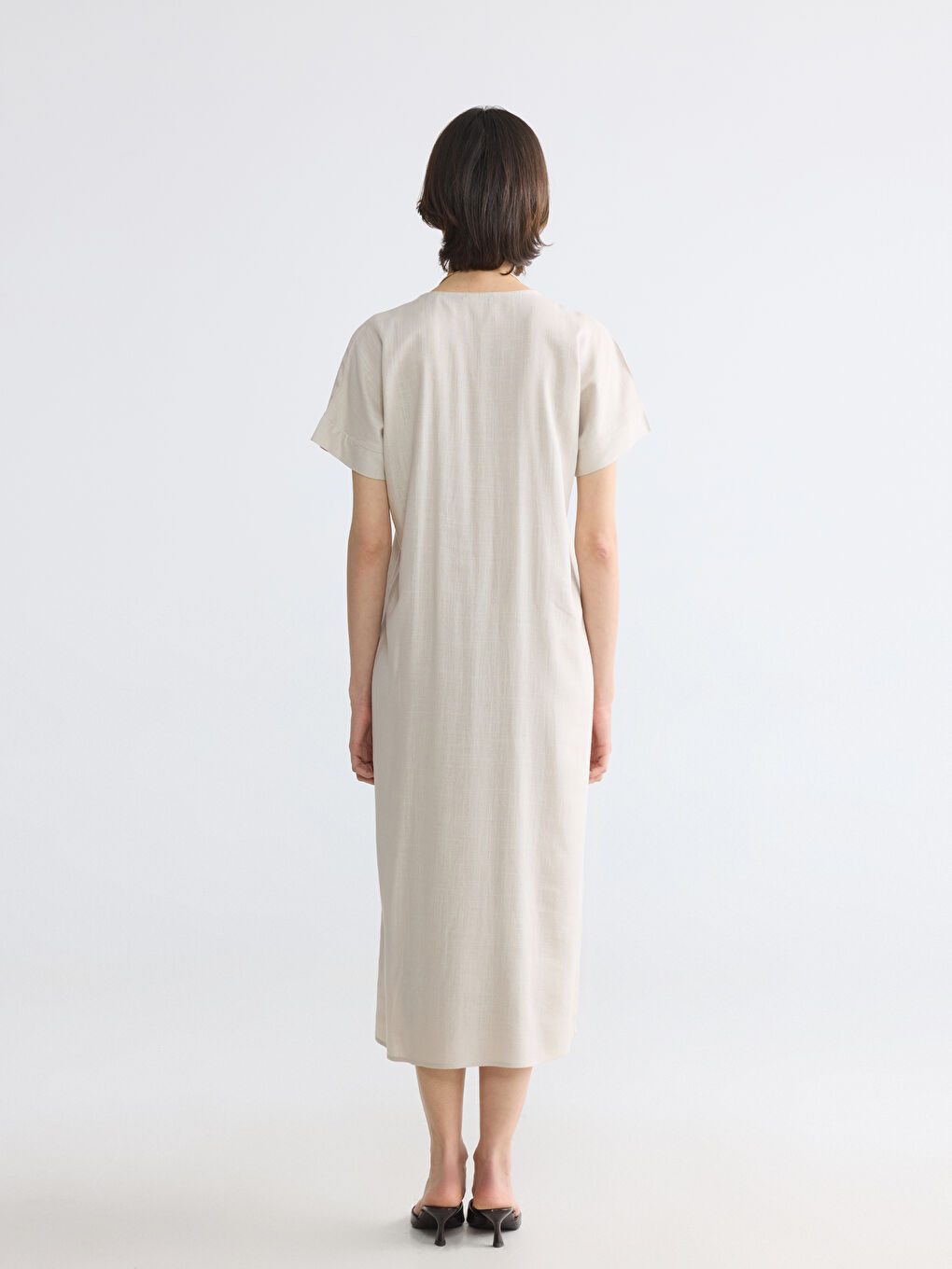 Woman BEIGE Dress-3