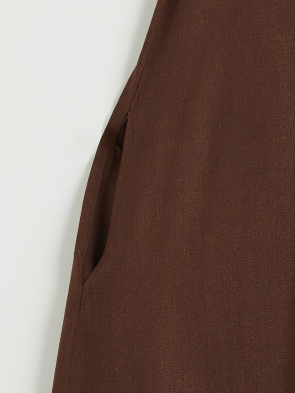 Linen Blend A Form Dress-5