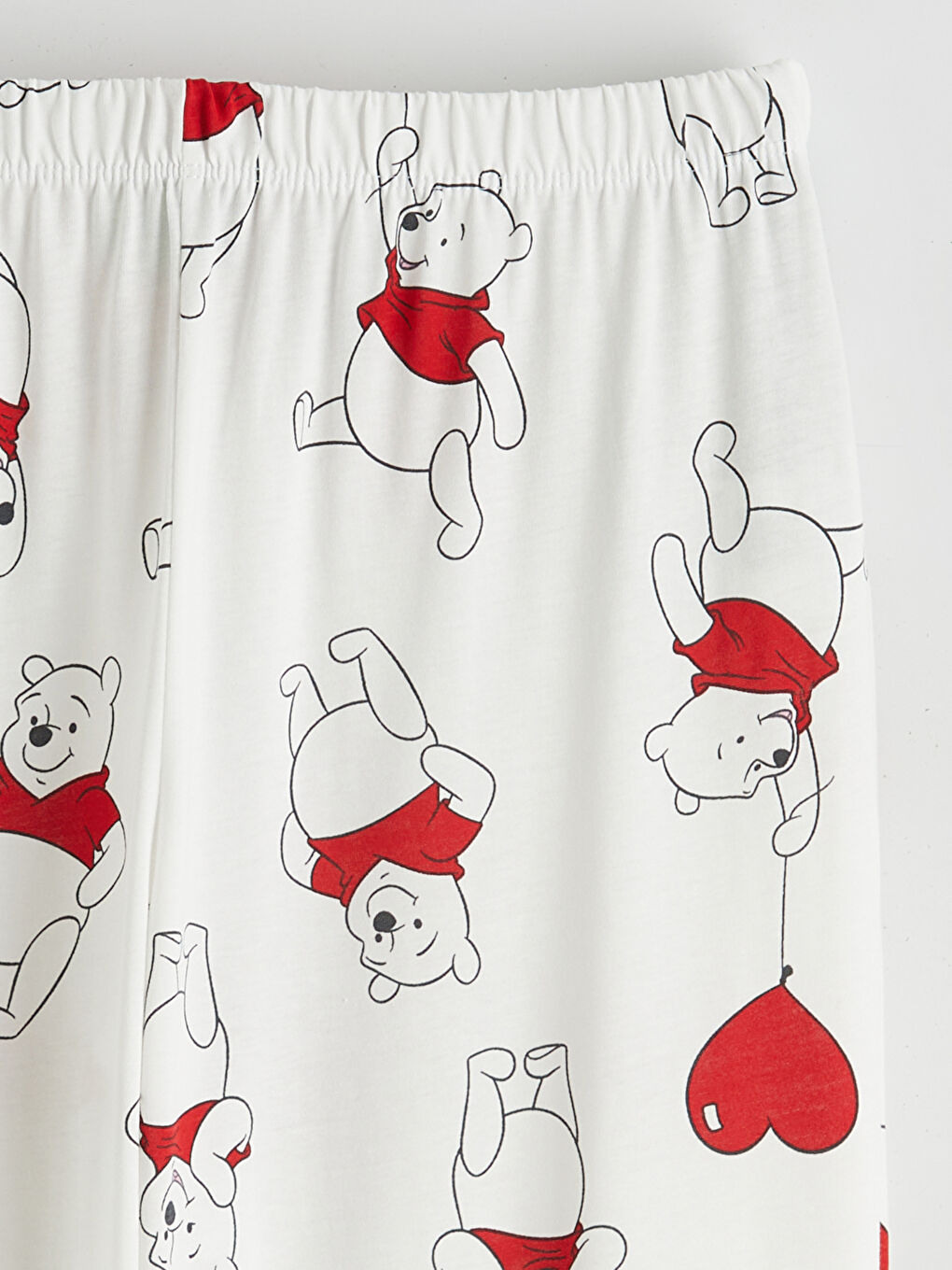 Ekru Winnie the Pooh Baskılı Kadın Pijama Altı-1