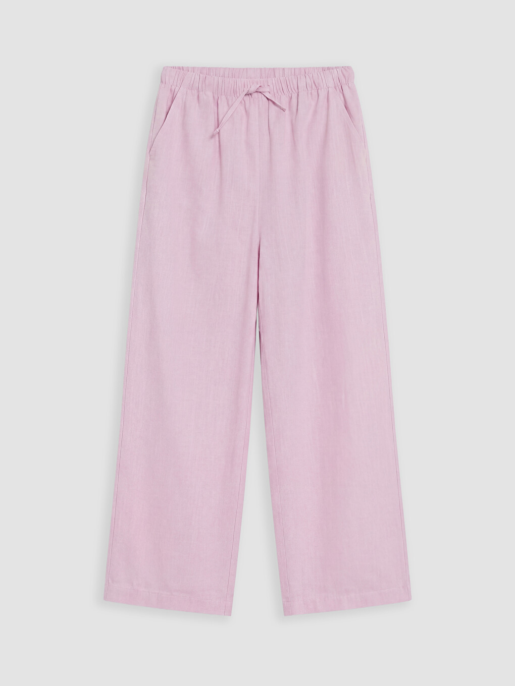 Pembe Kız Çocuk Poplin Pantolon