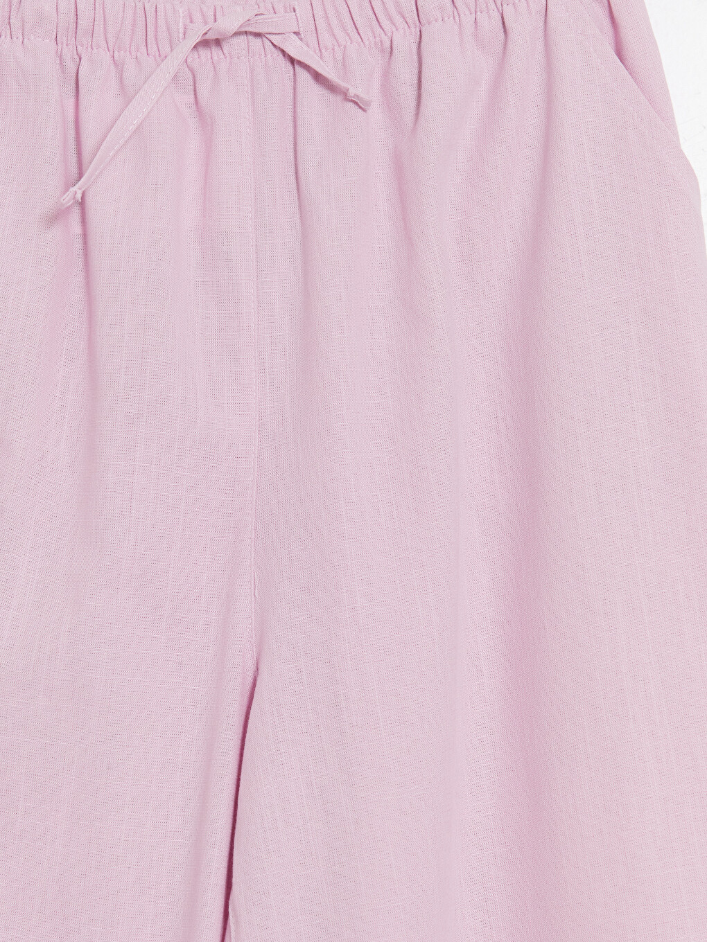 Pembe Kız Çocuk Poplin Pantolon-2