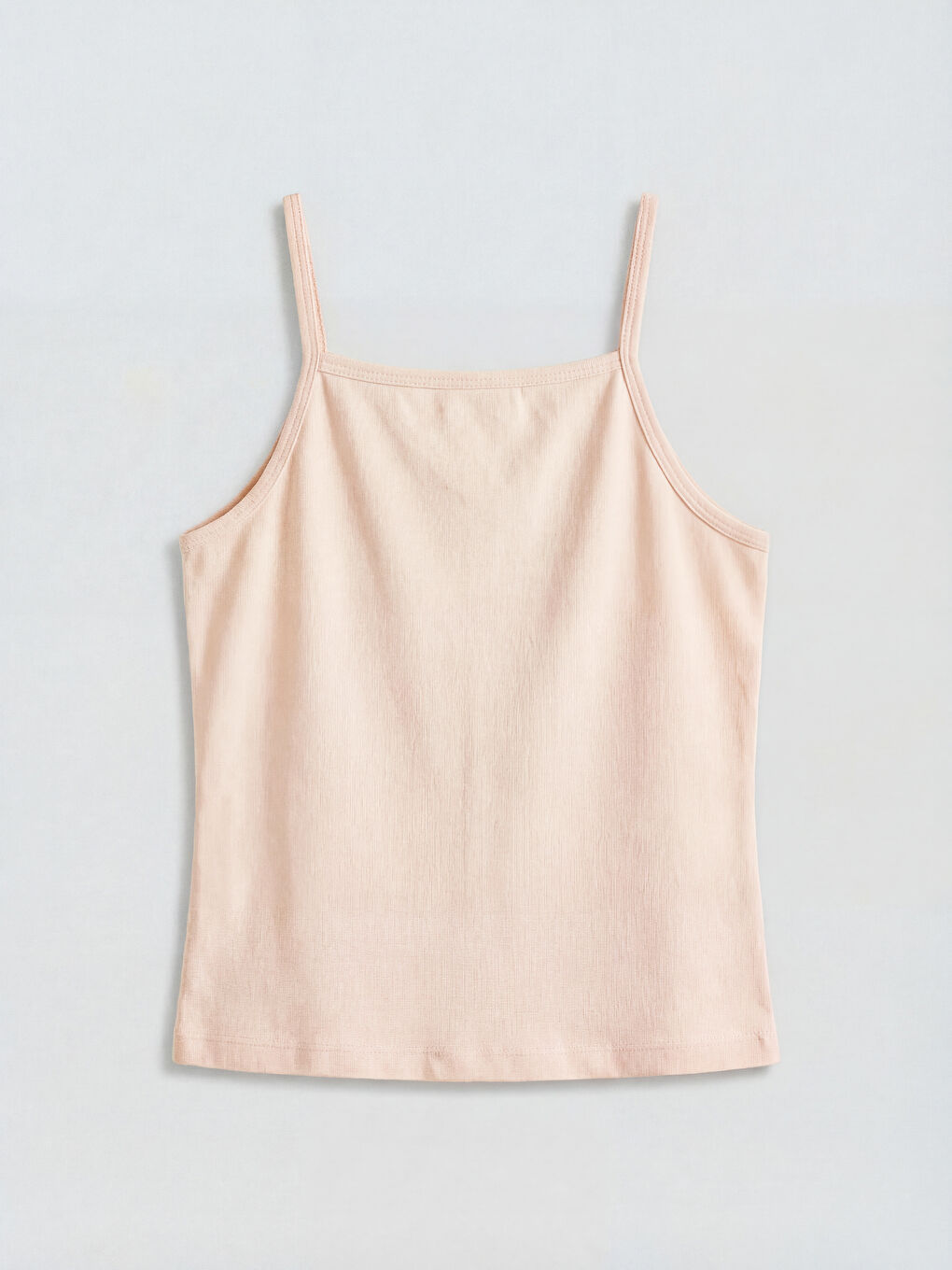 Pembe Baskılı Kız Çocuk İp Askılı Atlet-1