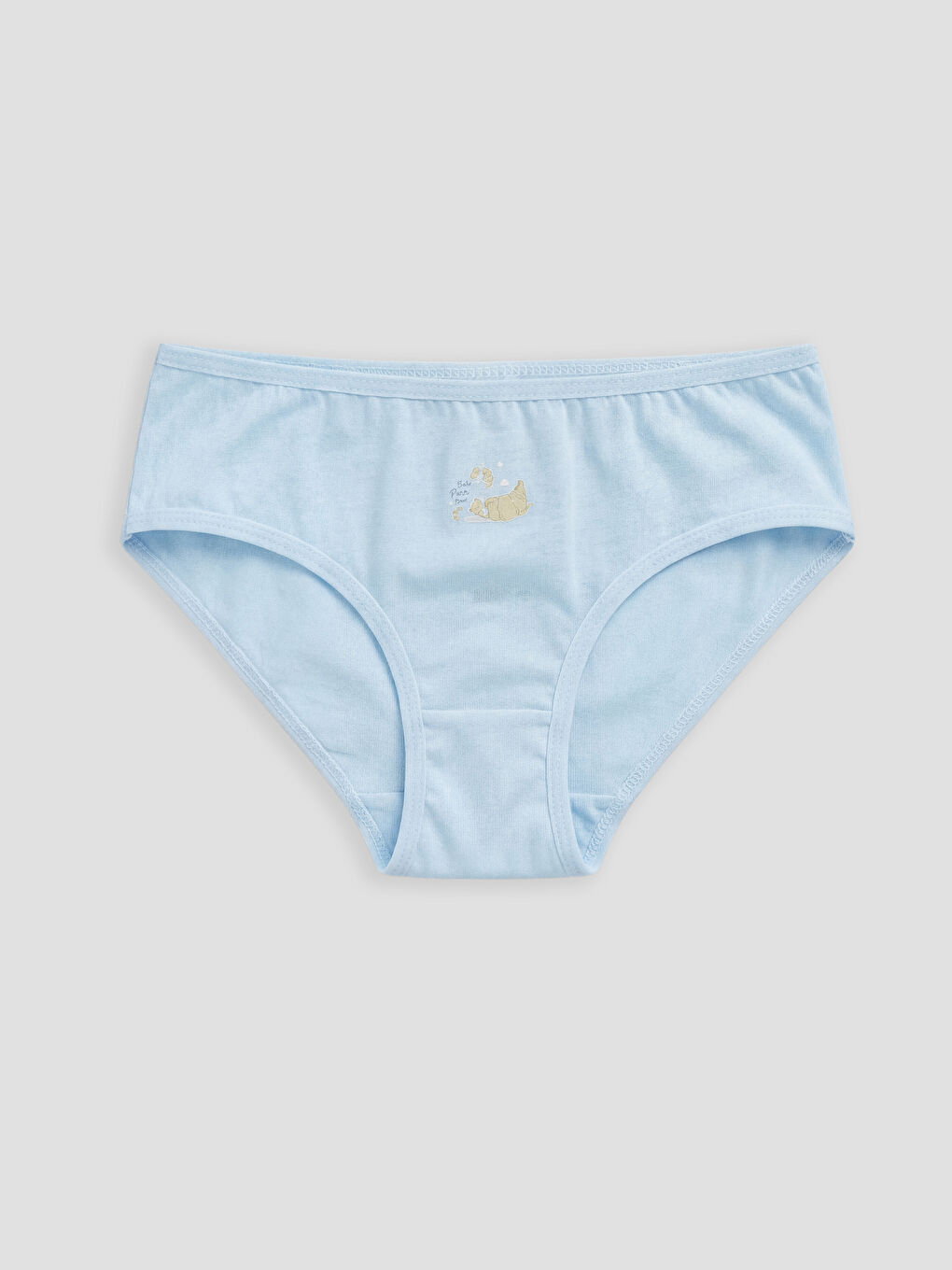 Mavi Baskılı Kız Çocuk Külot 3'lü-4