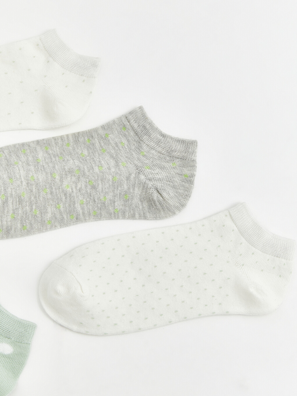 Frau Ecru Sneaker-Socken-1