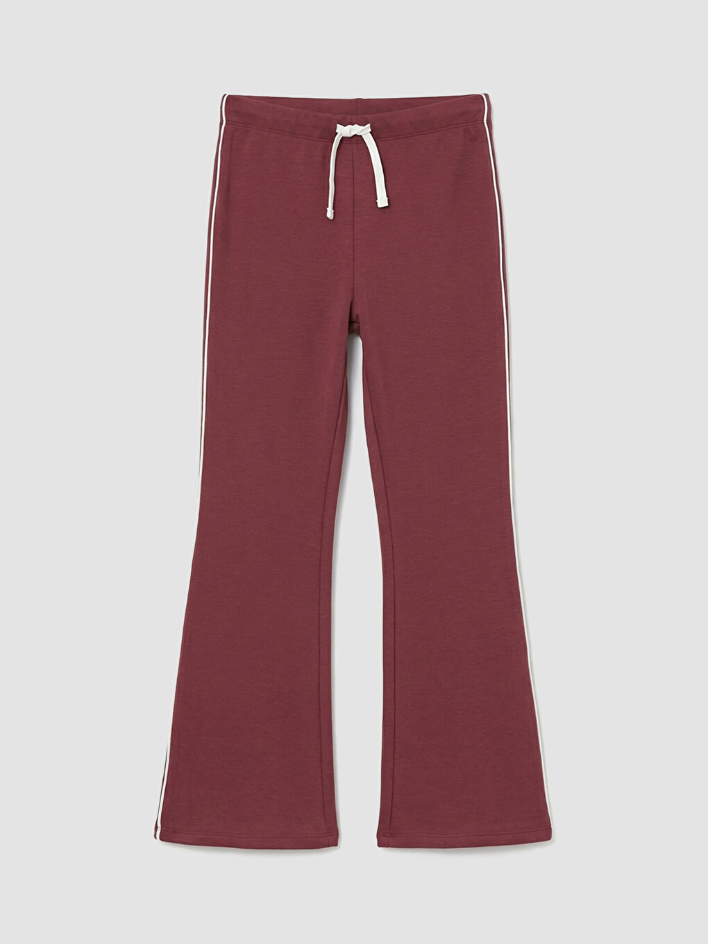 Mürdüm Polo Yaka Kız Çocuk Sweatshirt ve Tayt-3