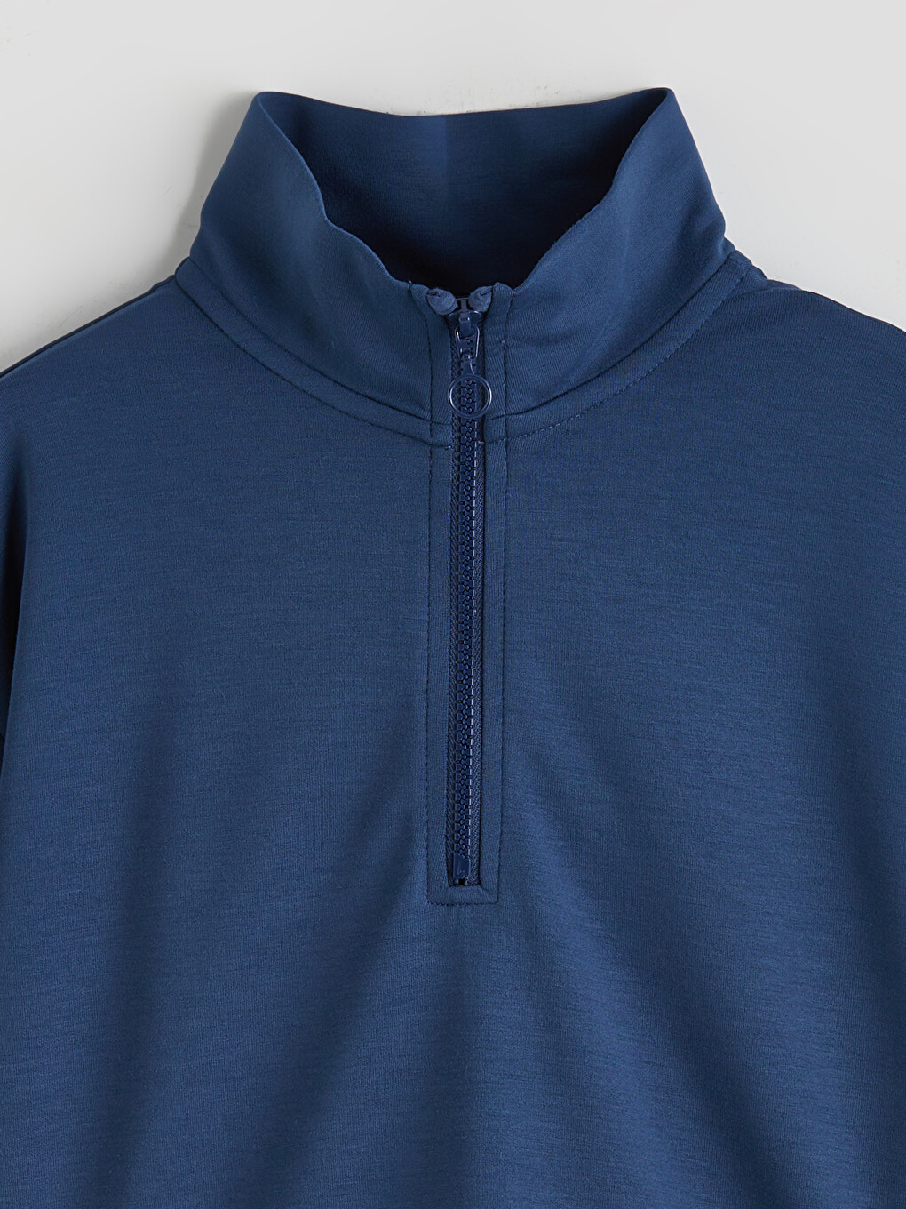 İndigo Dik Yaka Kız Çocuk Soft Touch Sweatshirt-2