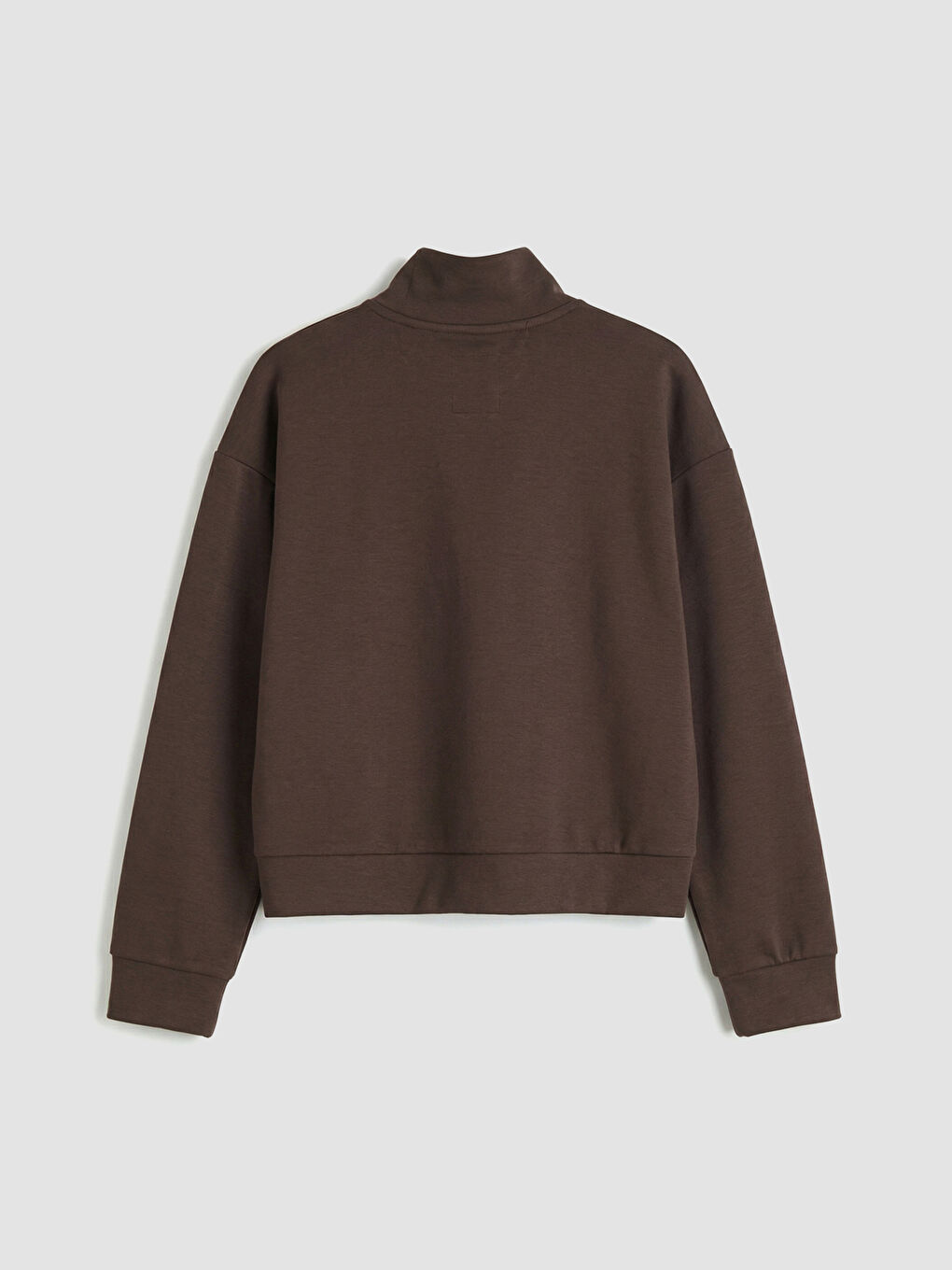 Kahverengi Dik Yaka Kız Çocuk Soft Touch Sweatshirt ve Tayt-2
