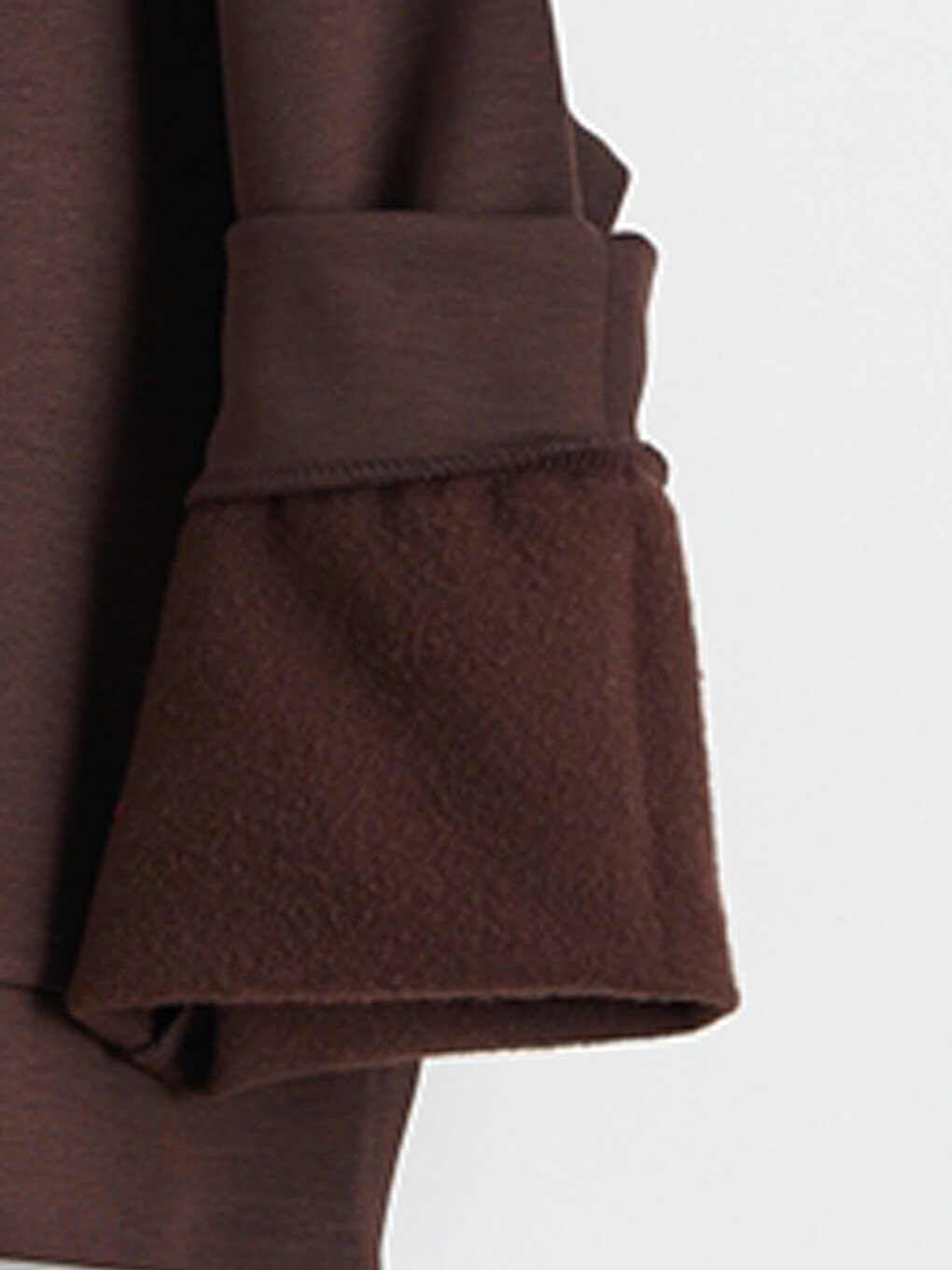 Kahverengi Baskılı Kız Çocuk Soft Touch Sweatshirt-2