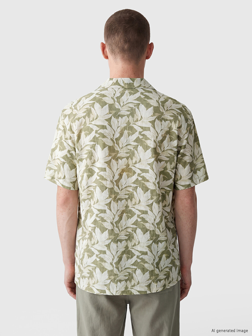 Regular Fit Resort Collar Patterned Men's Shirt-3