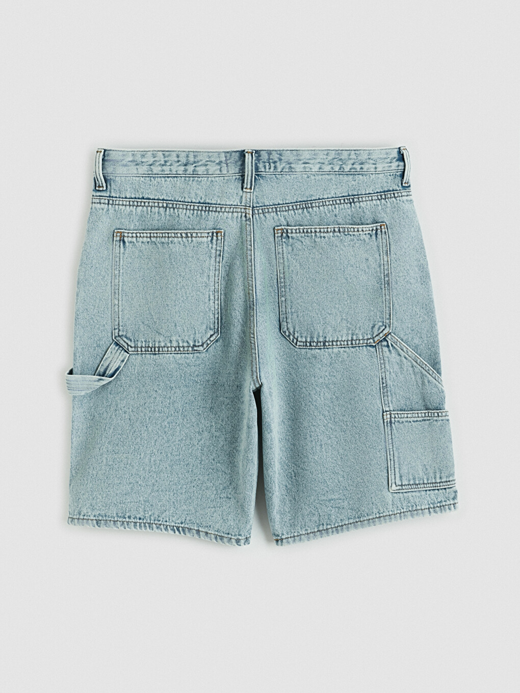 Pantaloni scurți din denim Regular Fit pentru bărbați-4