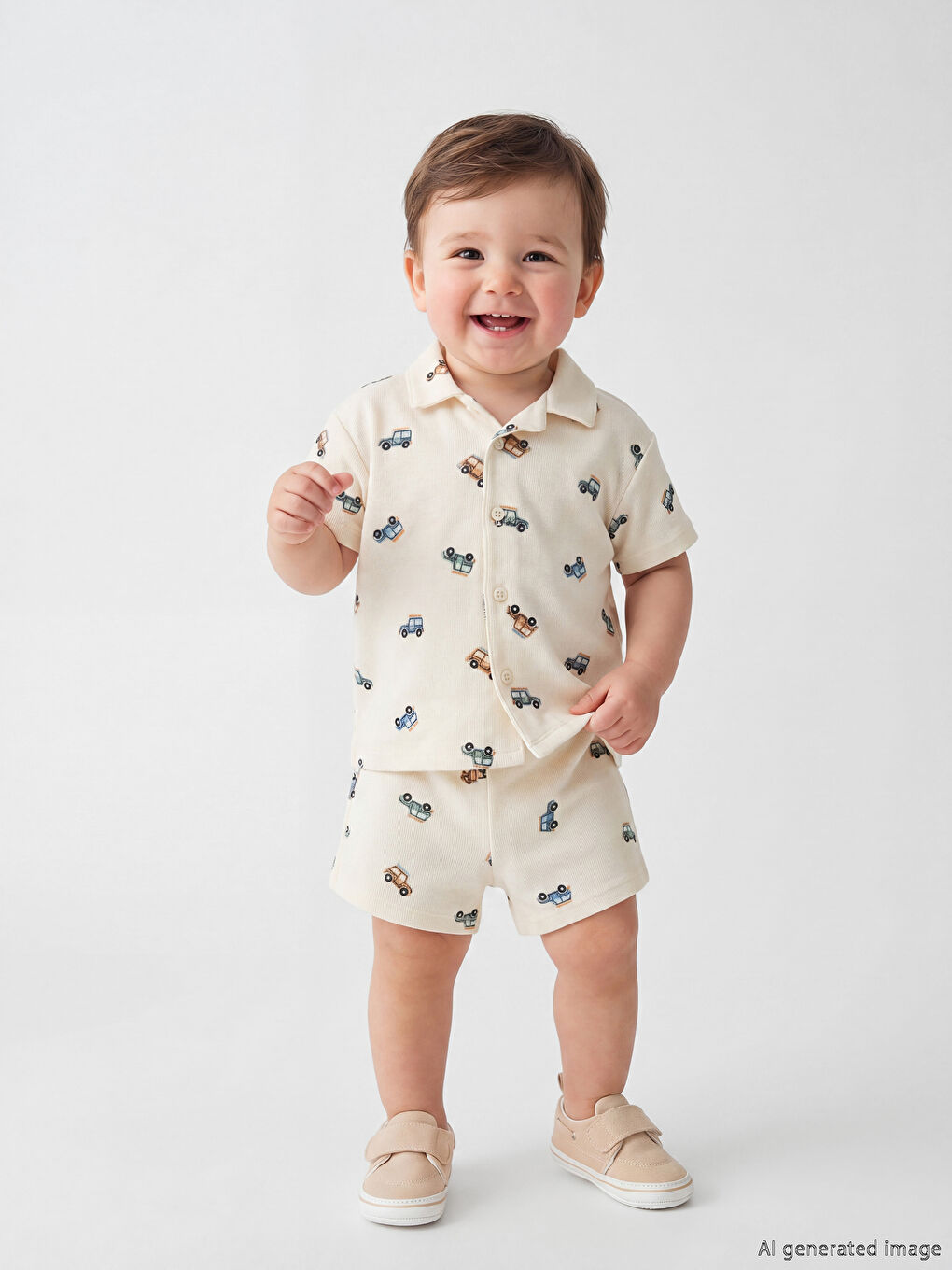 Car Patterned Baby Boys' Set