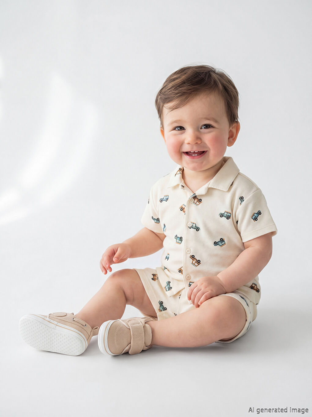 Car Patterned Baby Boys' Set-1