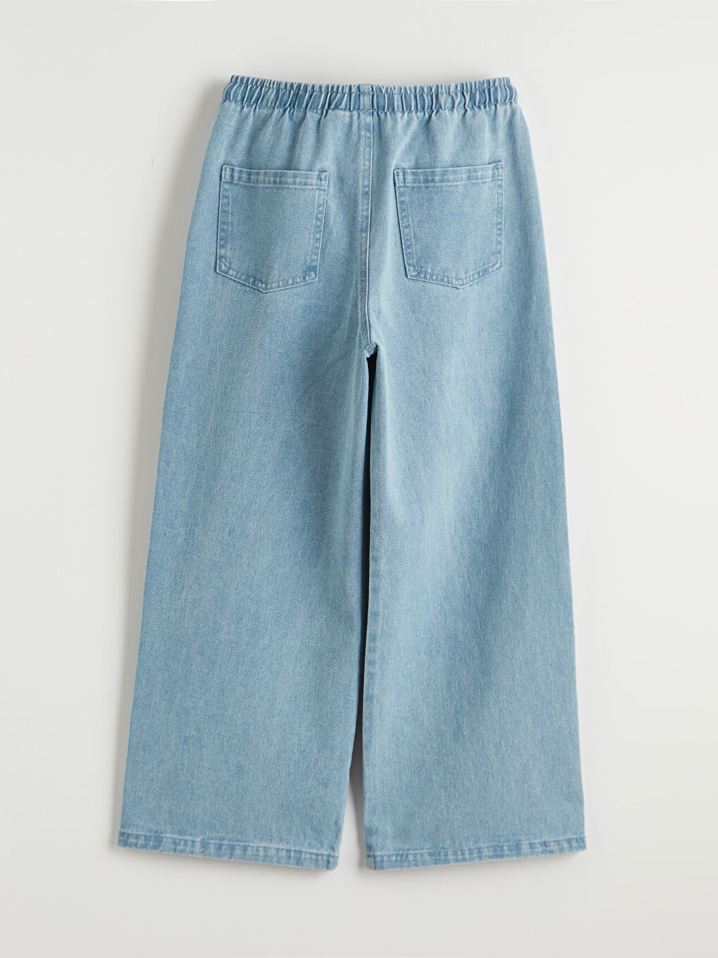 Τζιν πλατύ παντελόνι Stitch με στάμπα για κορίτσια-1