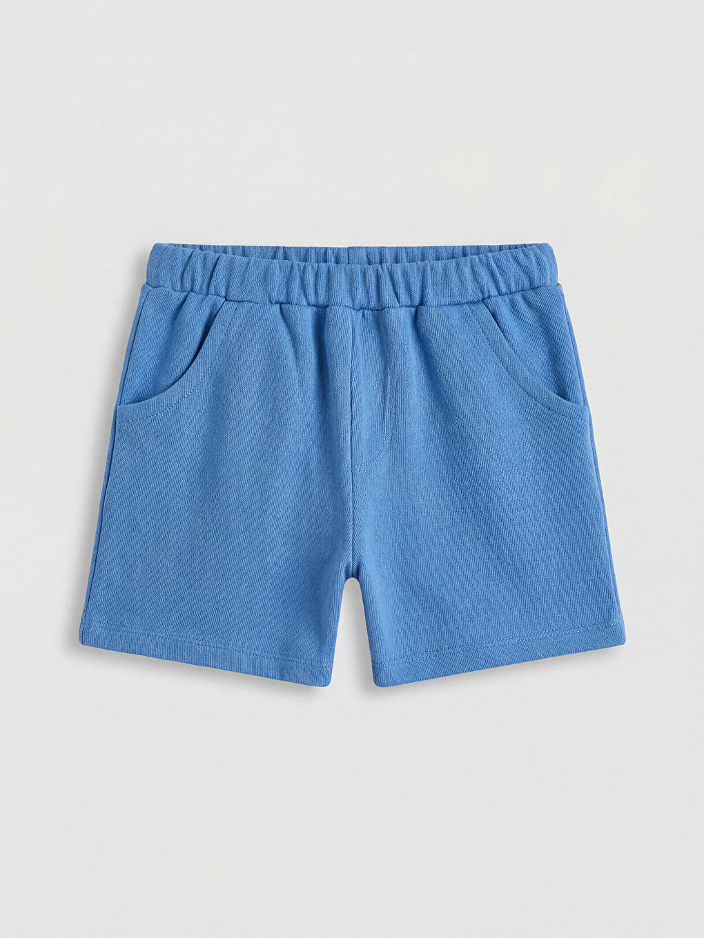 Mavi Baskılı Erkek Bebek Tişört ve Şort Takım-3