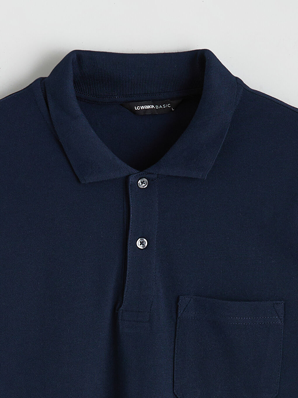 Lacivert Polo Yaka Erkek Tişört-5