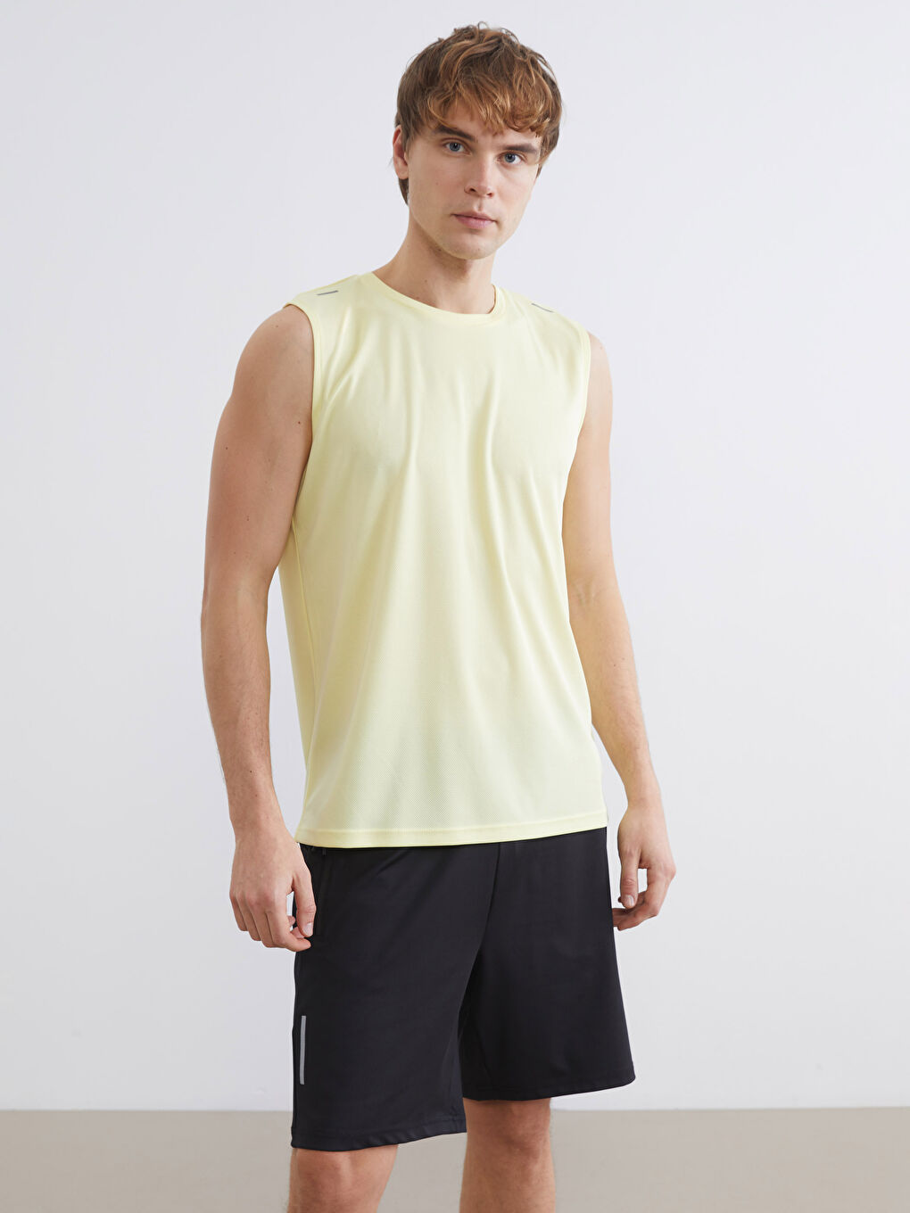Man YELLOW Athletic Tank Top