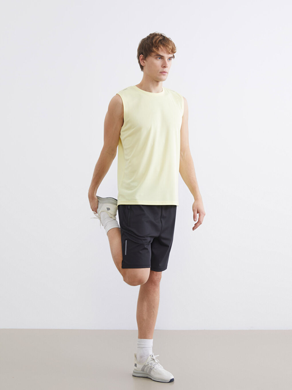 Man YELLOW Athletic Tank Top-1
